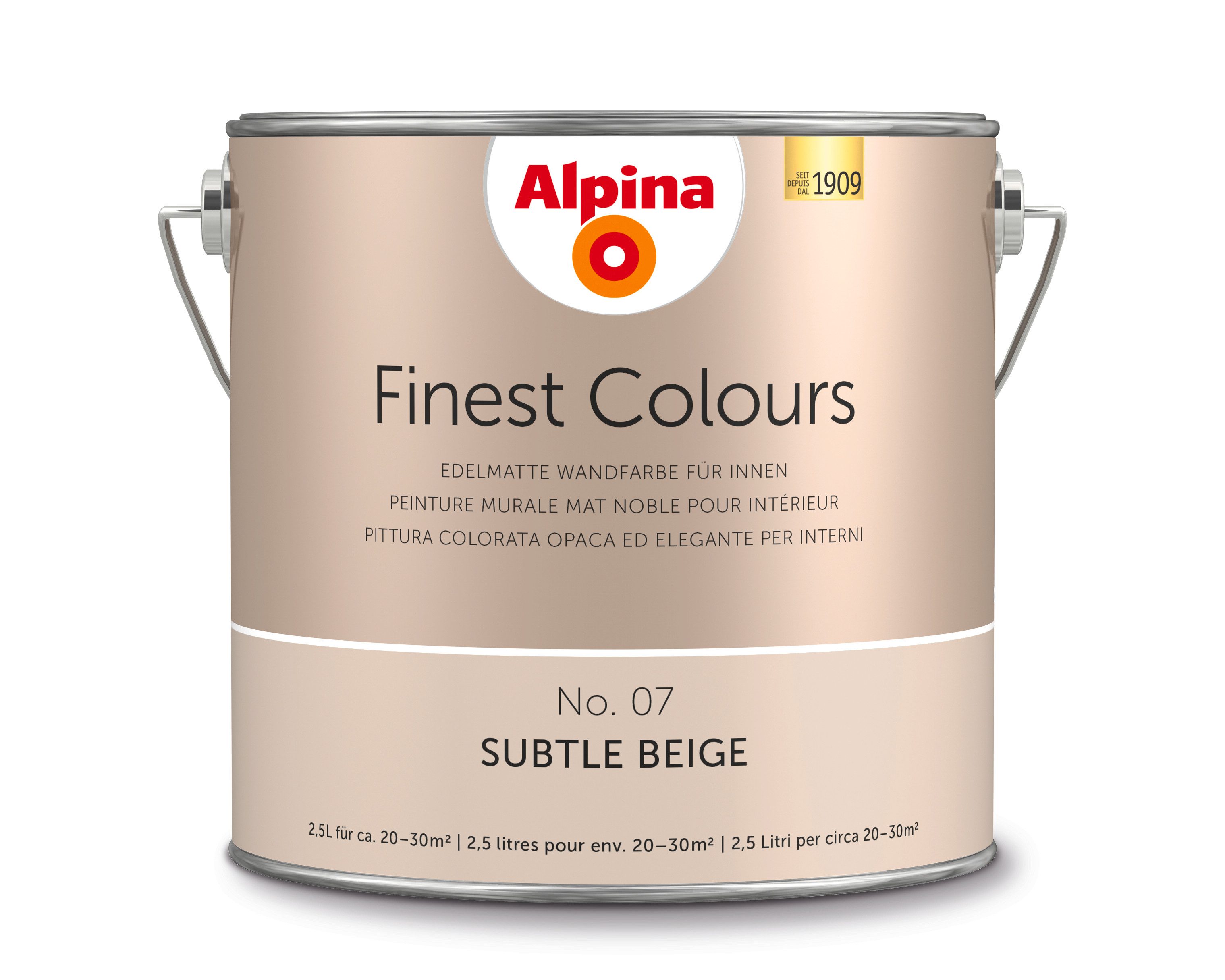 Alpina Wandfarbe Alpina Finest Colours edelmatt 2,5 Liter