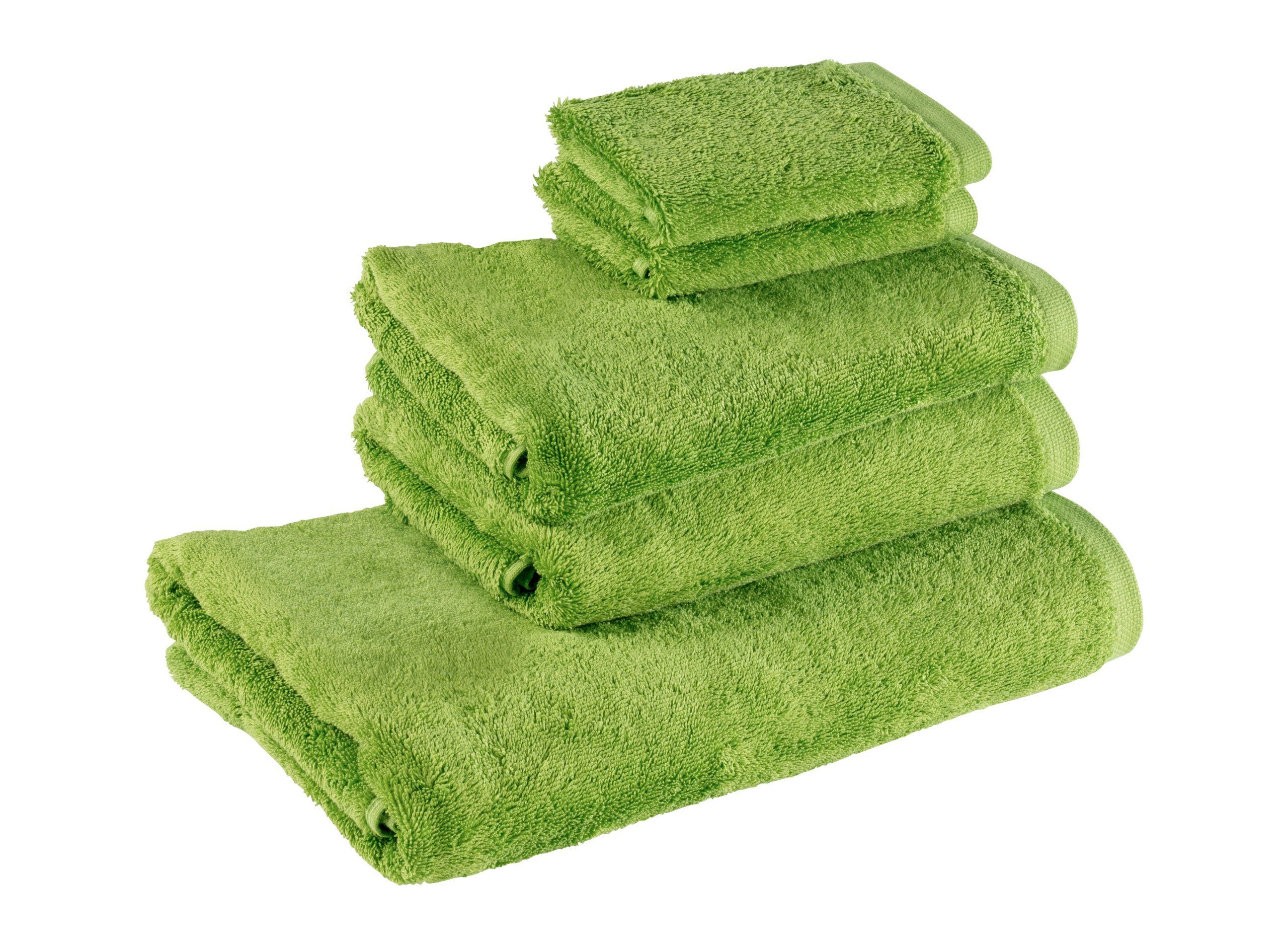 Bomlins Handtuch Set Handtücher aus 100% original ägyptische GIZA Baumwolle 650 g/m², (Royal Set, 5-tlg), Kleines deutsches Familienunternehmen -> Spüren Sie die Qualität. Hellgrün