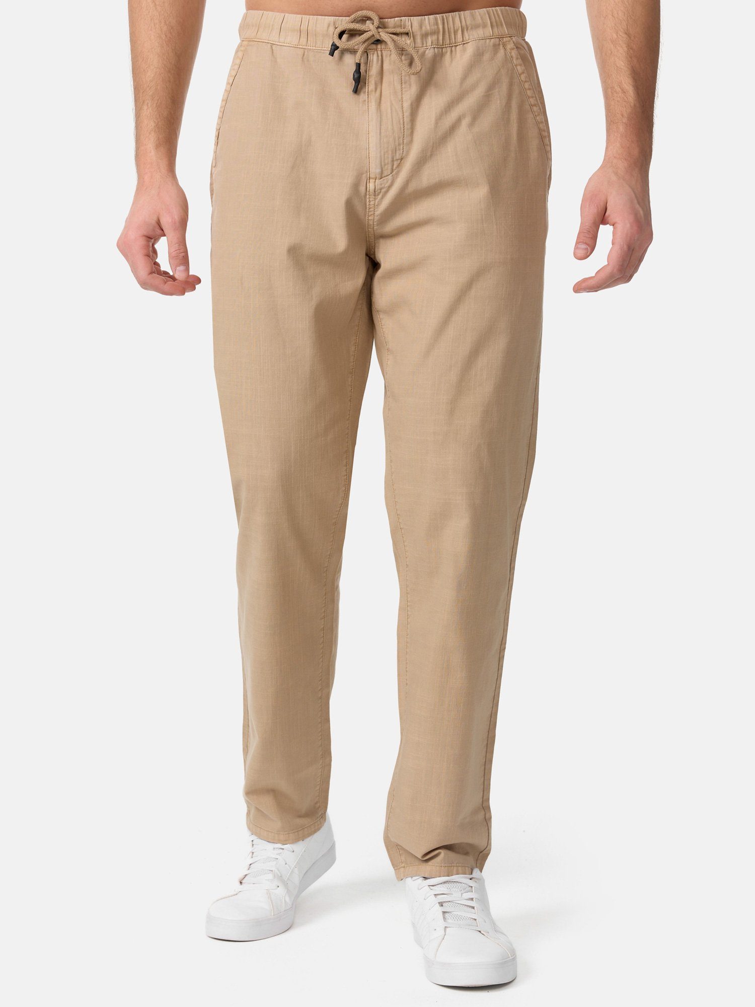 Stoffhose Optik Leinenhose A108 Tazzio beige