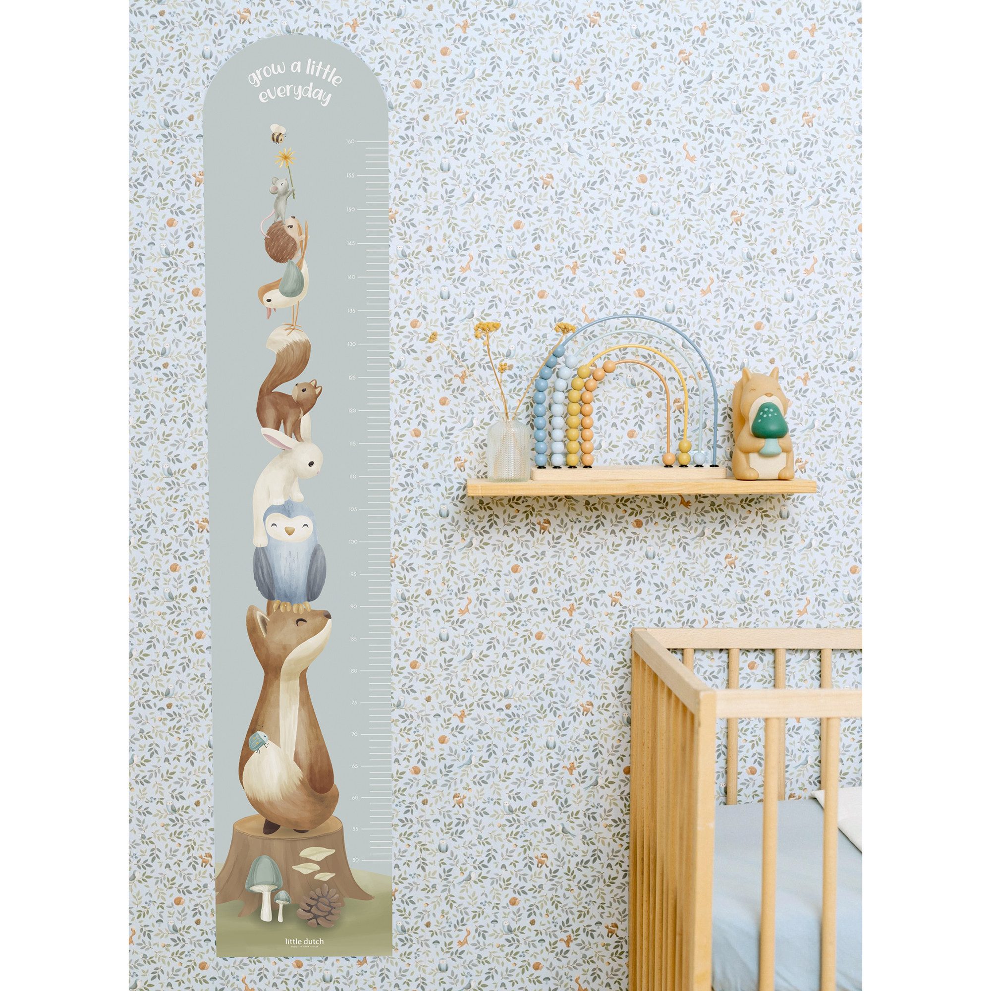 LITTLE DUTCH Wandtattoo Wachstumstabelle Forest Friends (142x28cm) (1 St)