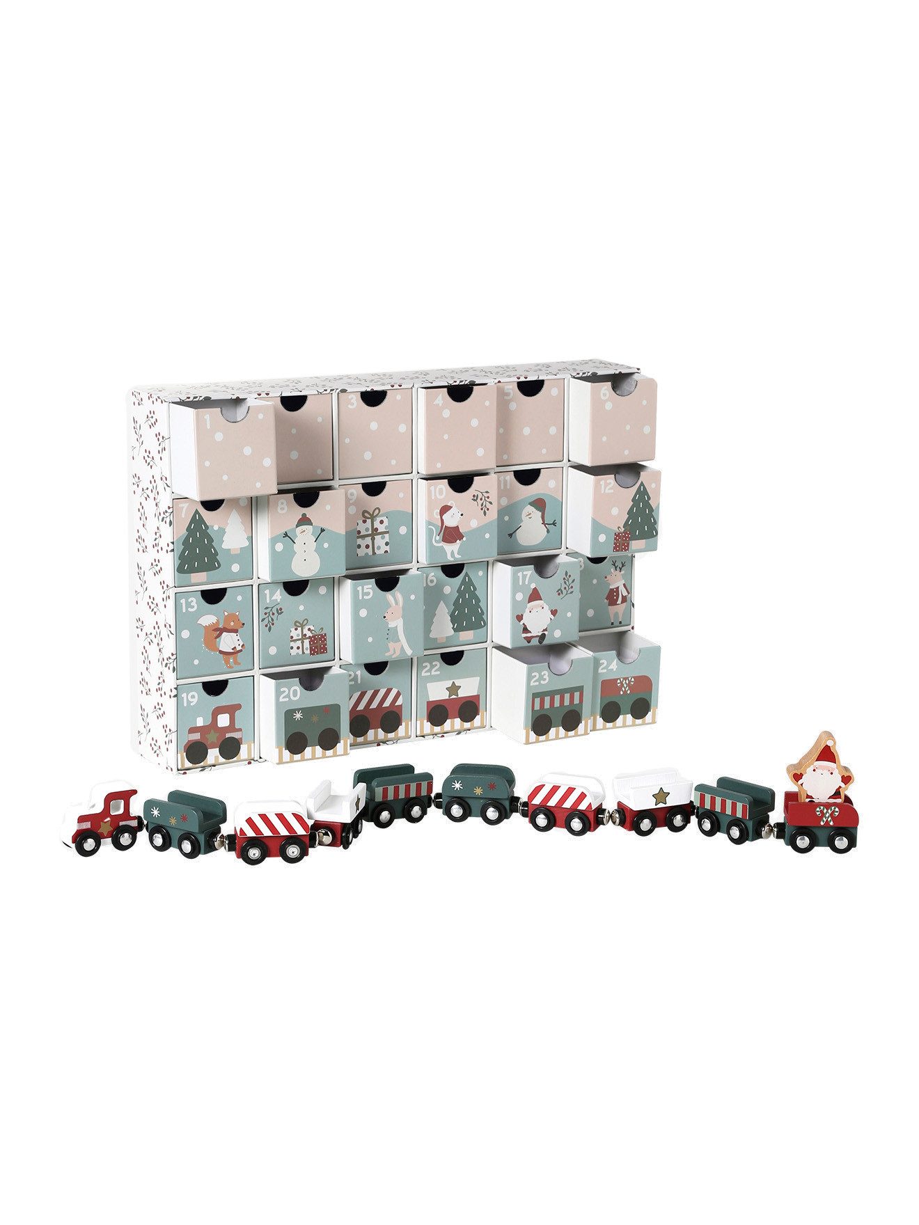 vertbaudet Adventskalender Kinder Adventskalender mit Spielzeug aus Holz FS günstig online kaufen