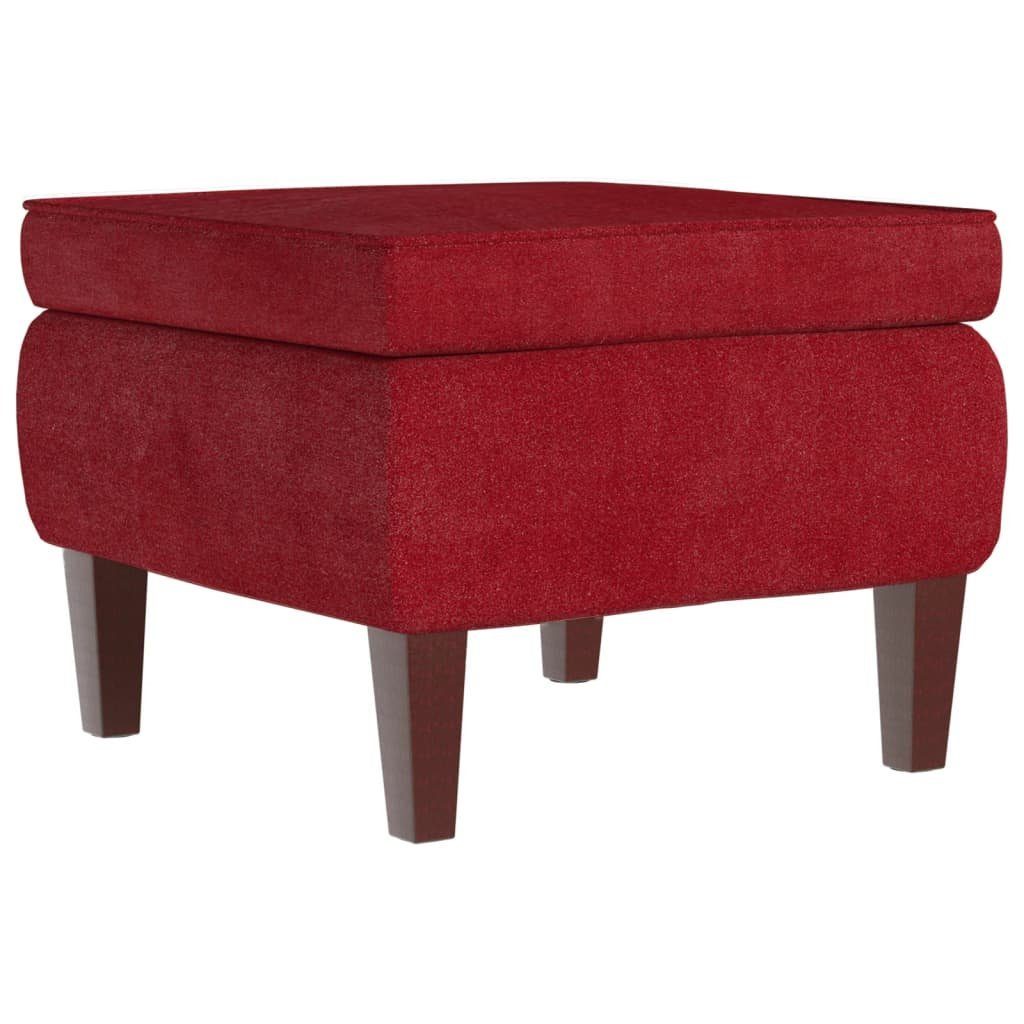 vidaXL Hocker Hocker mit Holzbeinen Weinrot günstig online kaufen