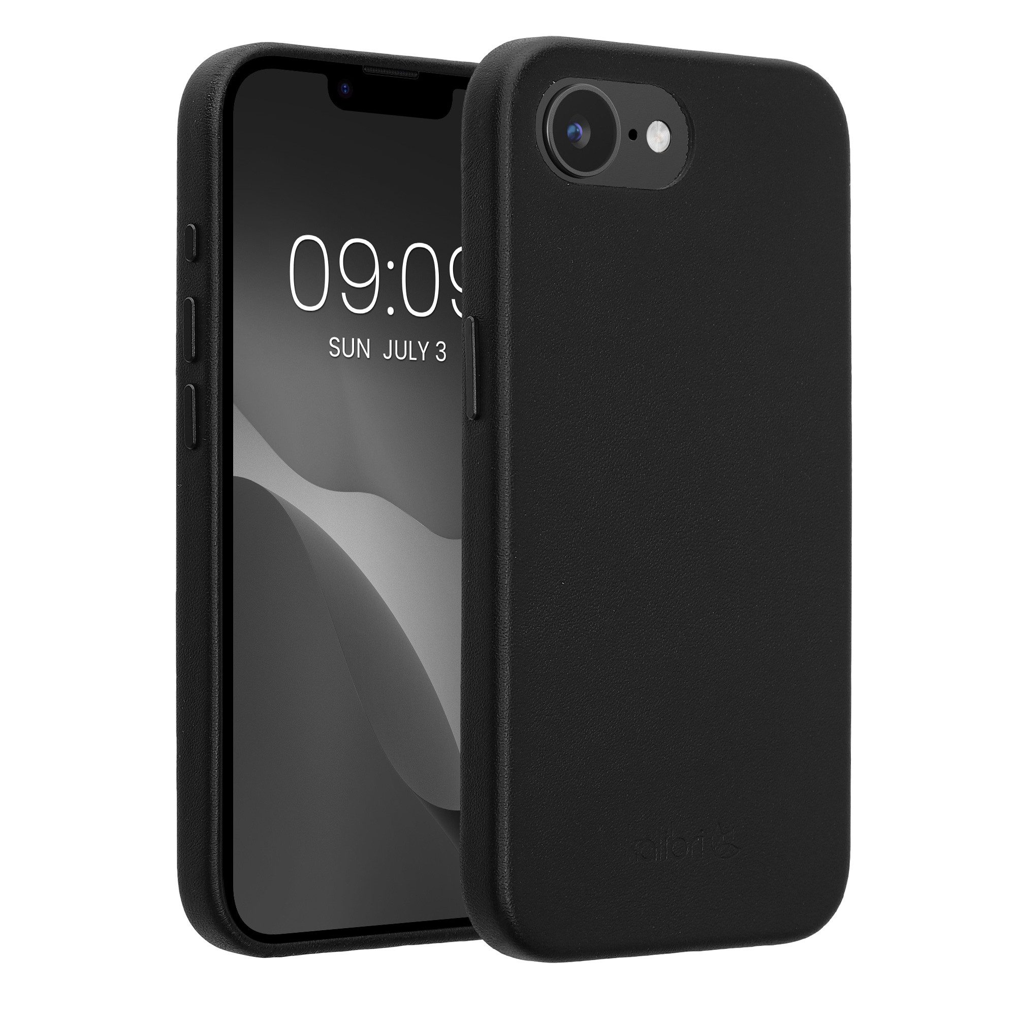 kalibri Handyhülle Hülle für Apple iPhone 16e, Leder Handy Cover Case - Hardcover Schutzhülle