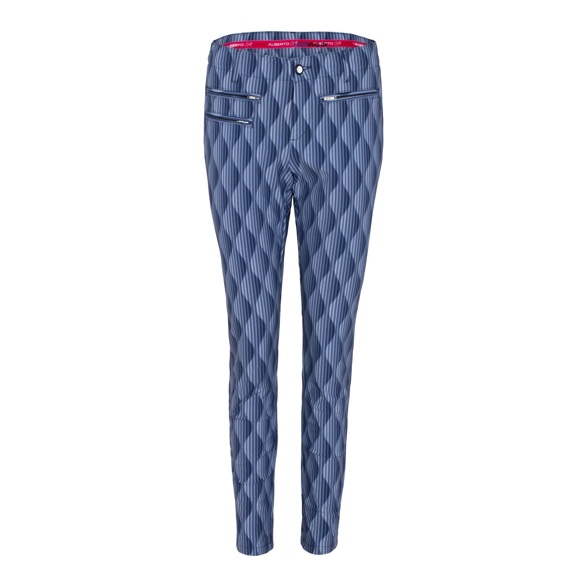Alberto Golfhose Alberto Golf Hose Tina-CR 3D Jersey Blau Damen EU 44