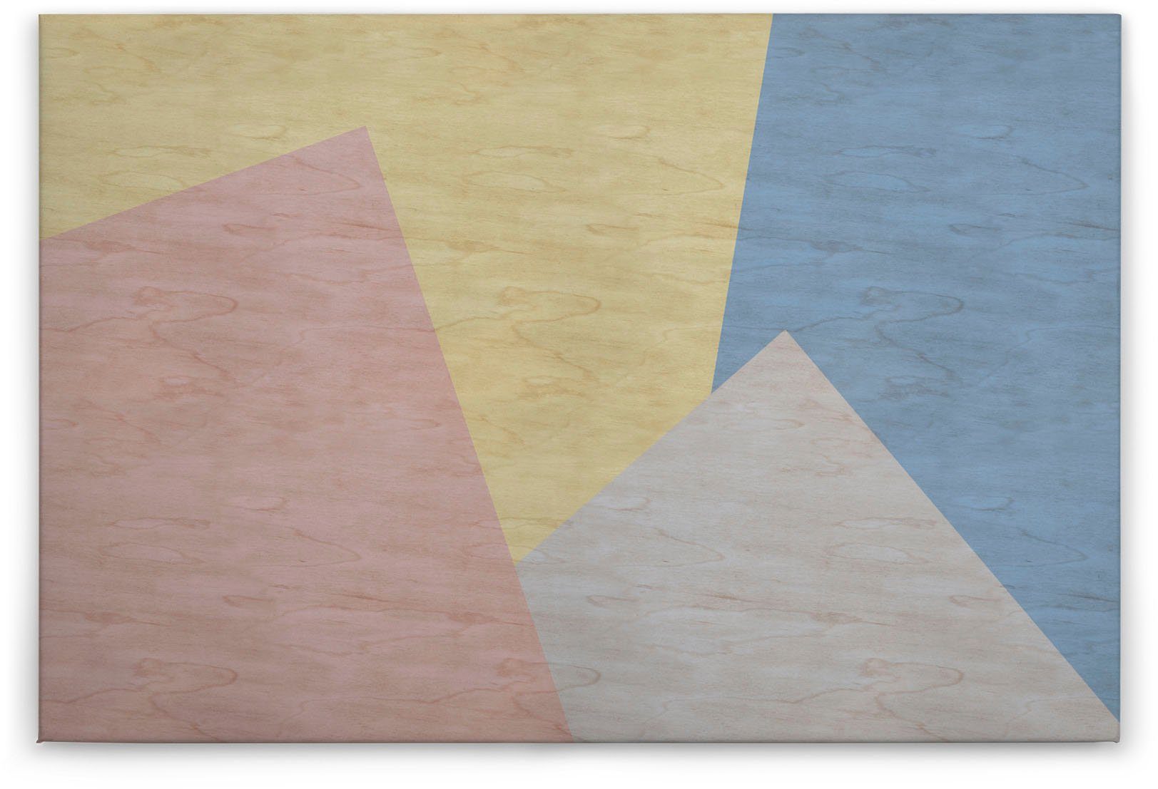 A.S. Création Leinwandbild inlay 3, Abstrakt, Kinder, Kunst (1 St), Keilrahmen Farben Bunt Grafisch Abstrakt Leinwand-Bild Wohnzimmer Wand