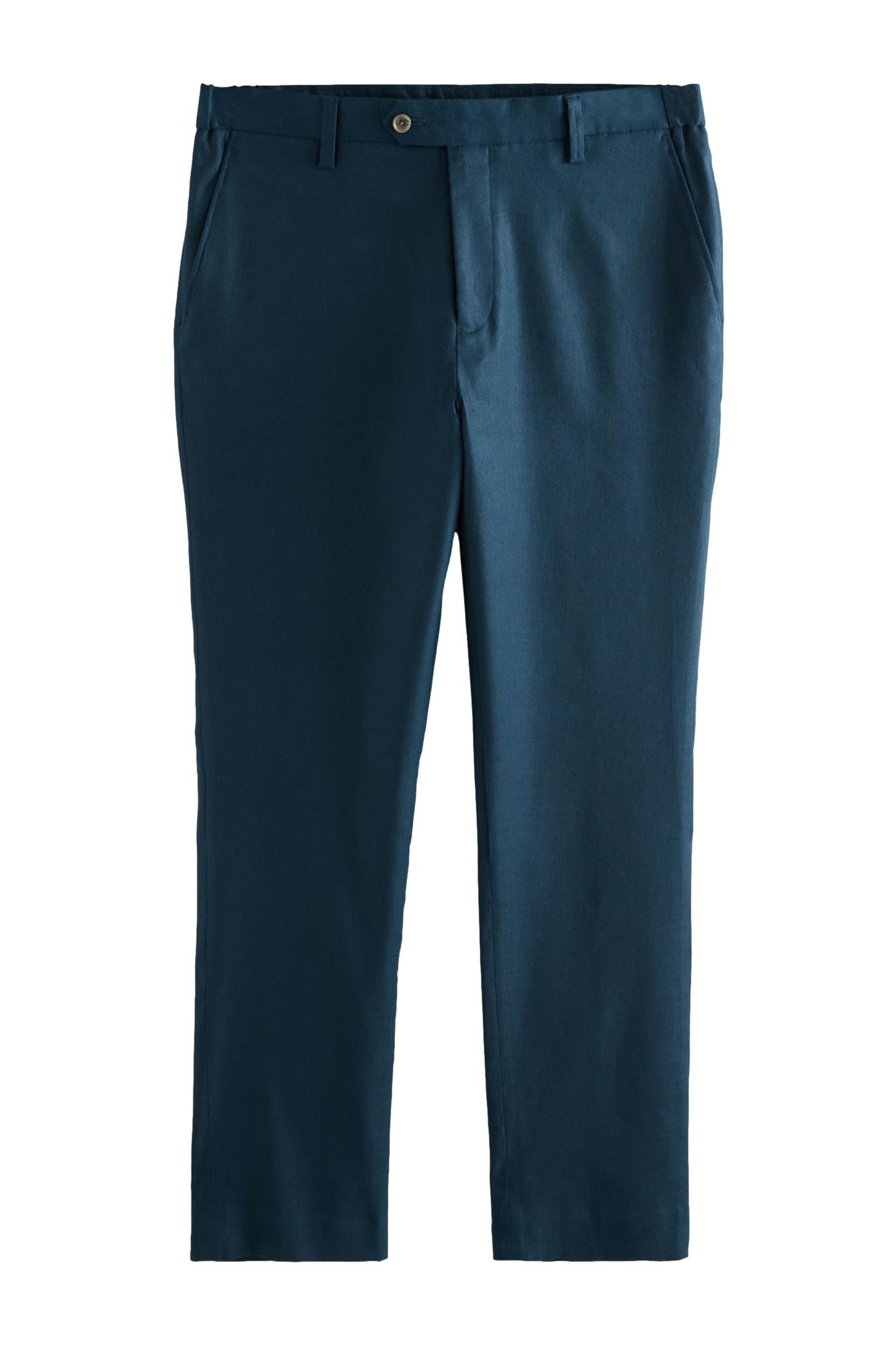 Leinenhose Elegante Slim Fit Motionflex Hose, Leinen/Lyocell