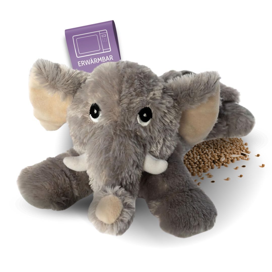 Wärmekissen Habibi Plush Wärmekissen 1872 Elefant grau