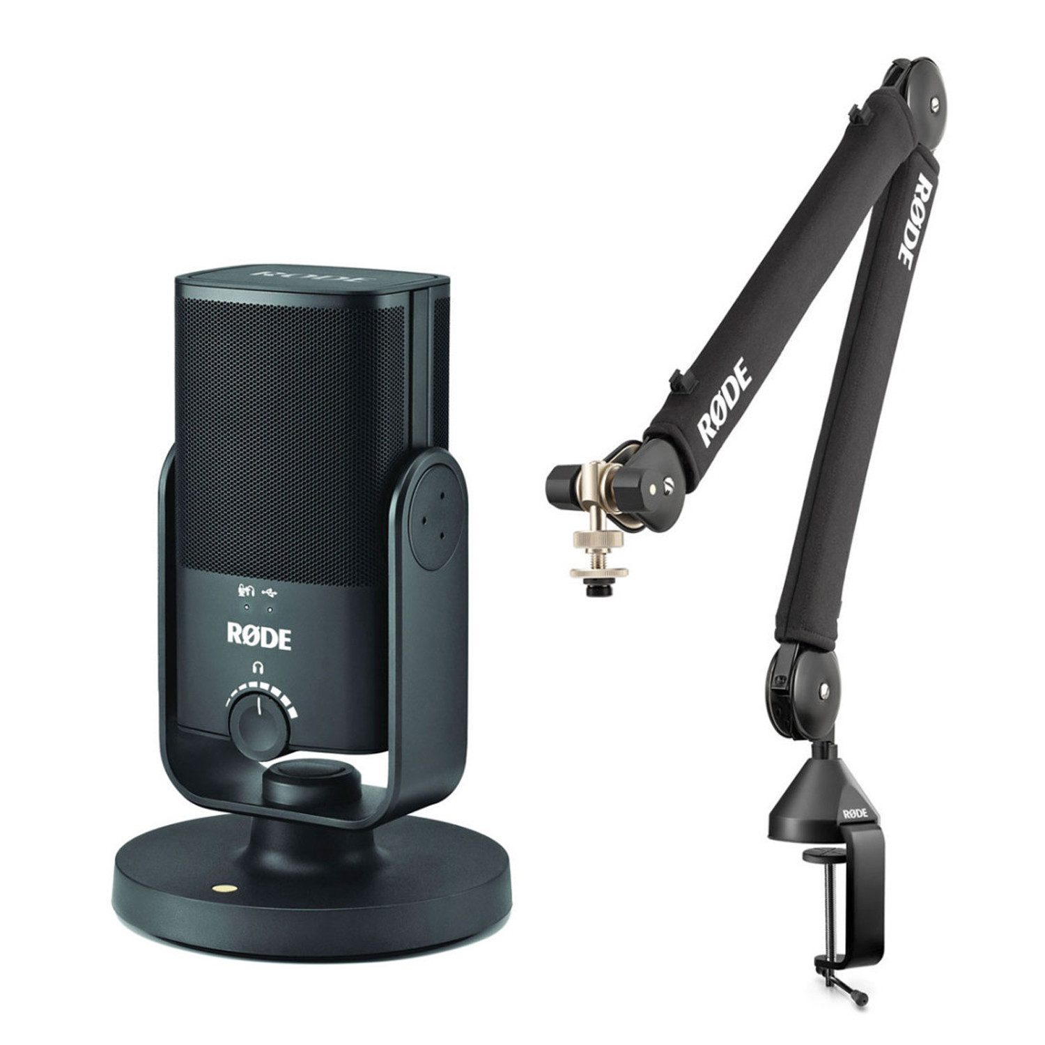 Mikrofon Rode NT-USB Mini Mikrofon mit PSA1+ Gelenkarm-Stativ
