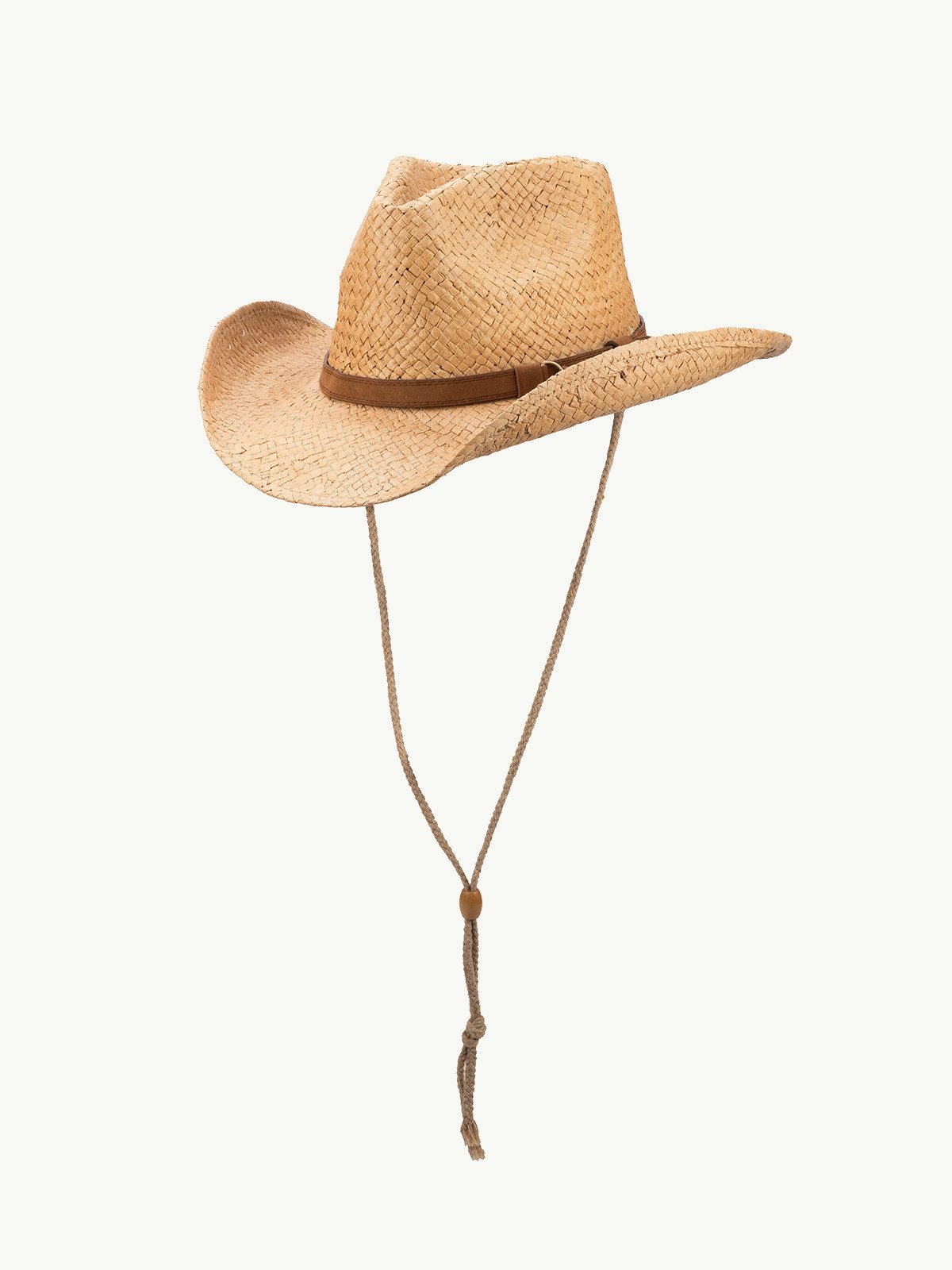 Scippis Strohhut SCIPPIS Sommerhut „Boulder“ – Papierstroh Westernhut mit Kinnriemen