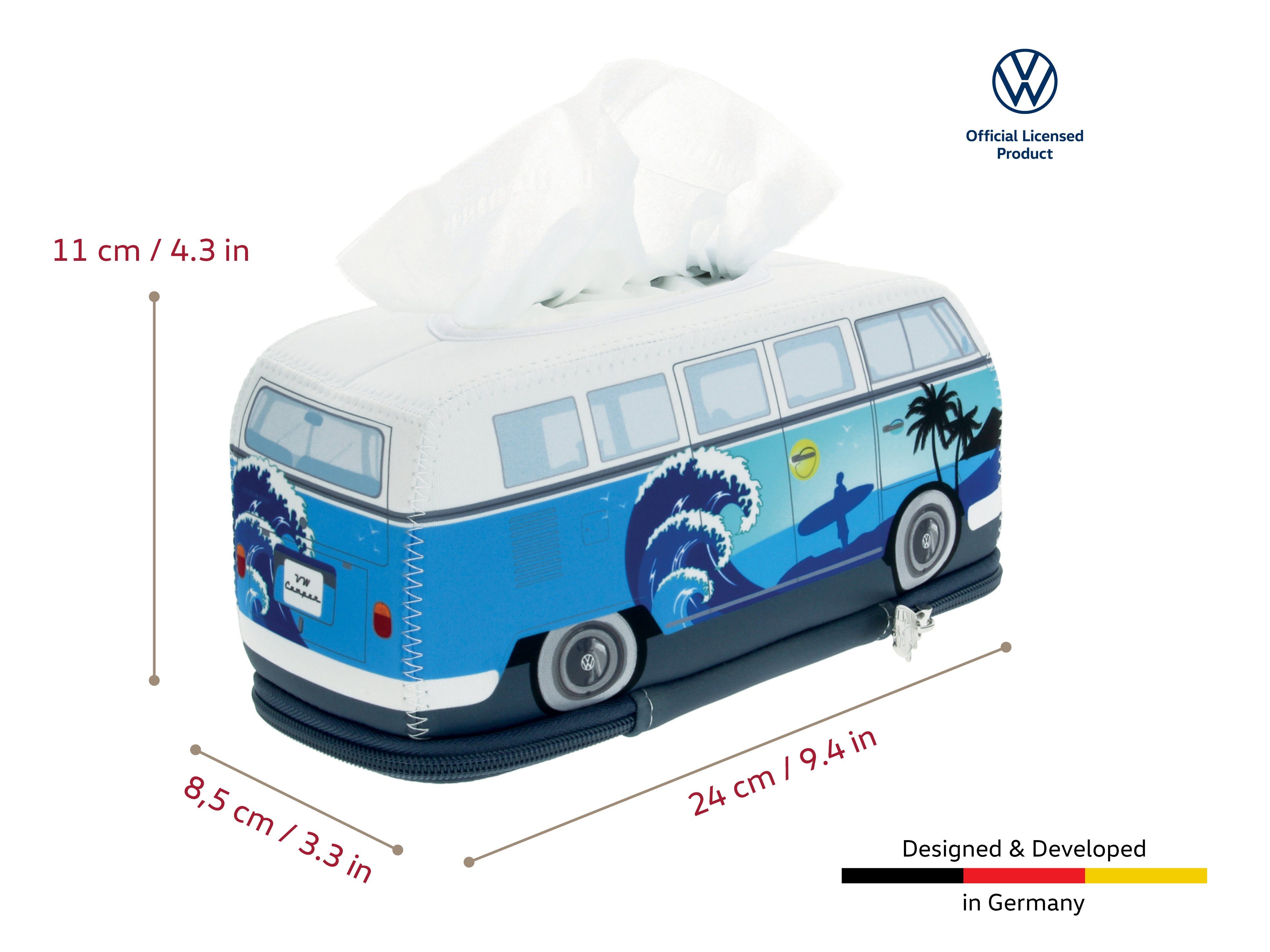 VW Collection by BRISA Papiertuchbox Volkswagen Neopren Kosmetik-Serviettenspender, Papiertaschentuchbox – Bild 3 von 5