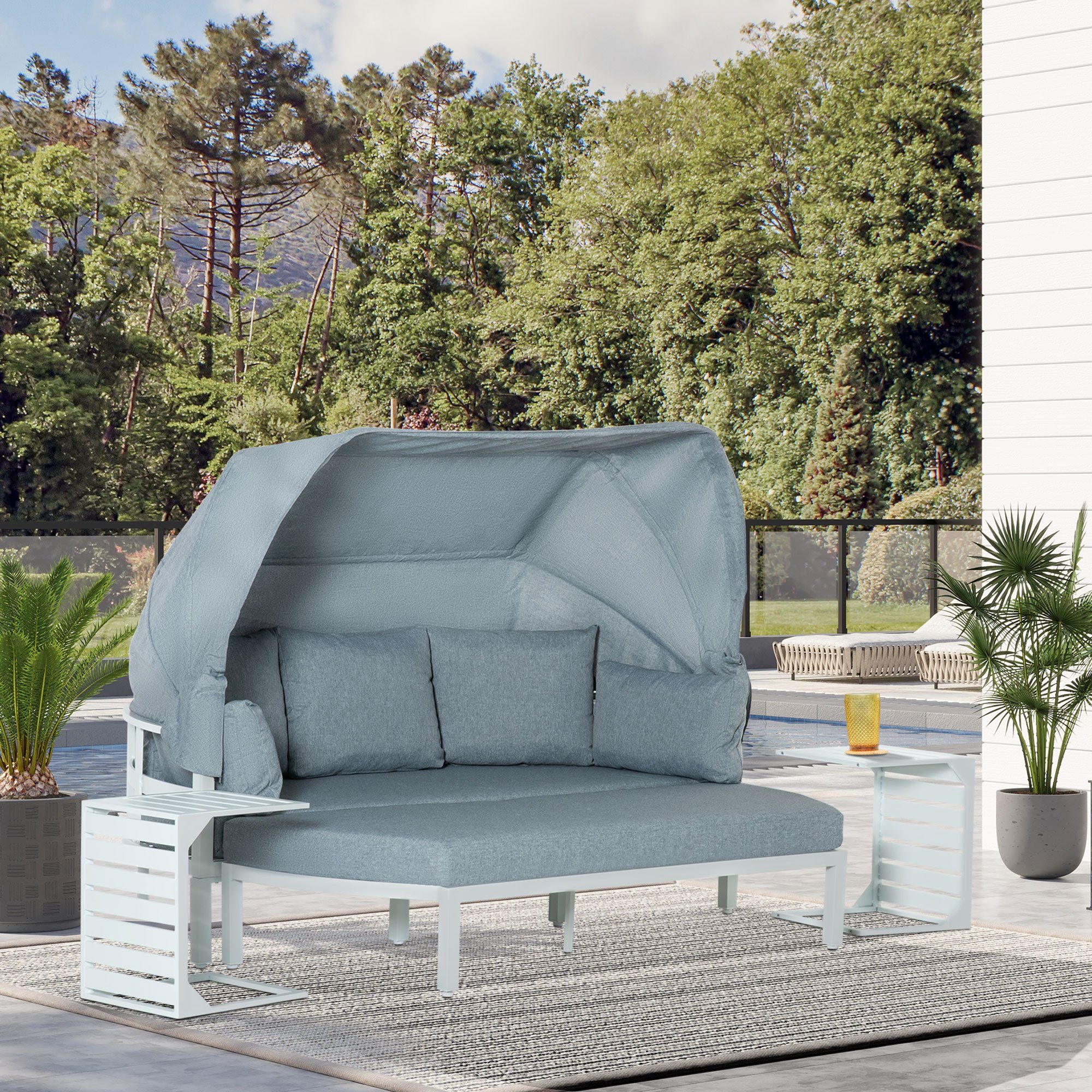 Outsunny Sitzgruppe Gartenmöbel Set günstig online kaufen