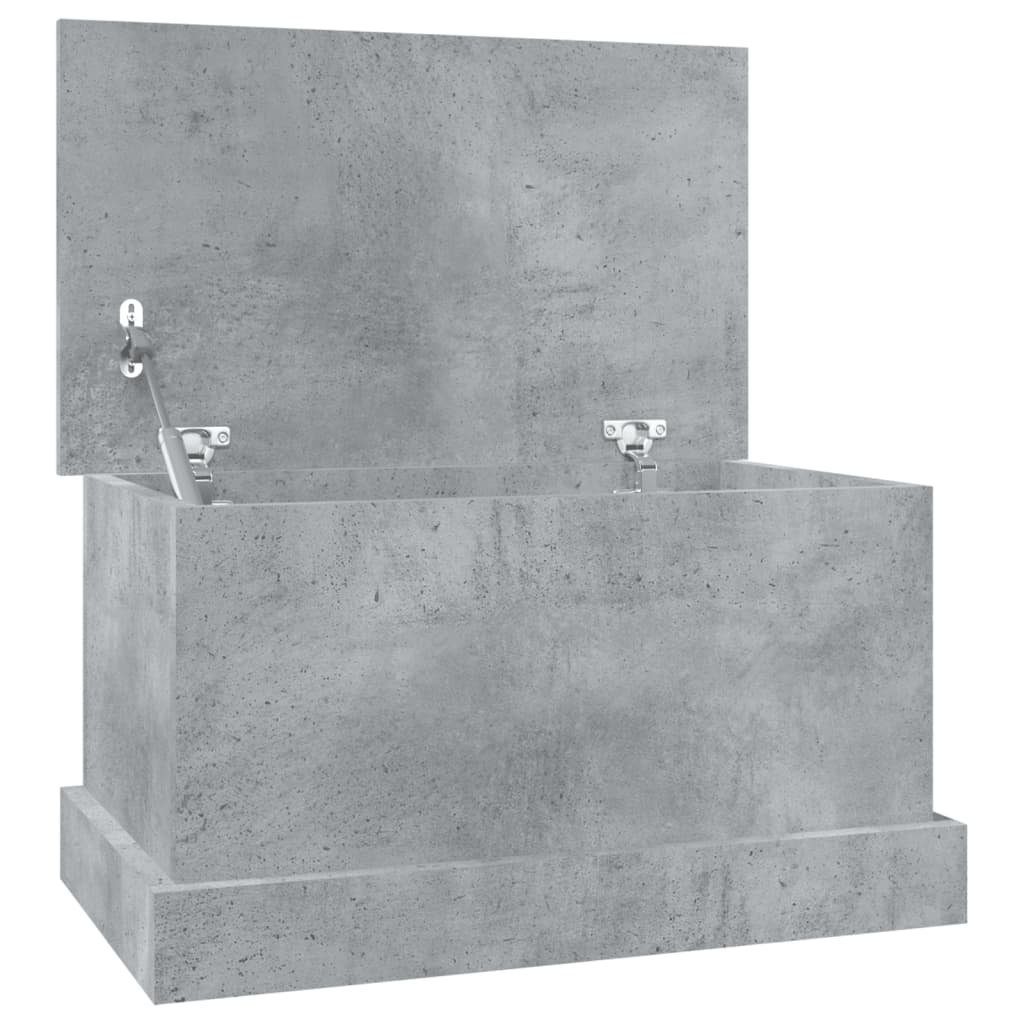 vidaXL Truhe Truhe Betongrau 50x30x28 cm Spanplatte