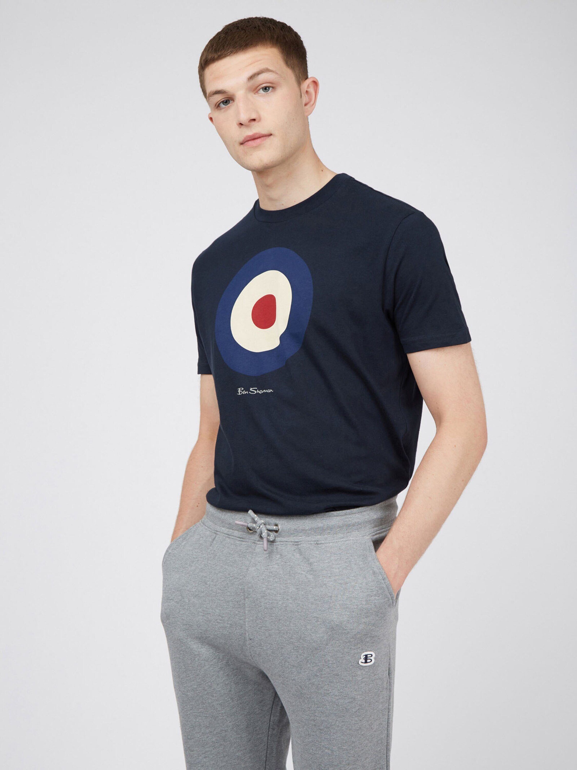 Ben Sherman T-Shirt Target navy (1-tlg) dark