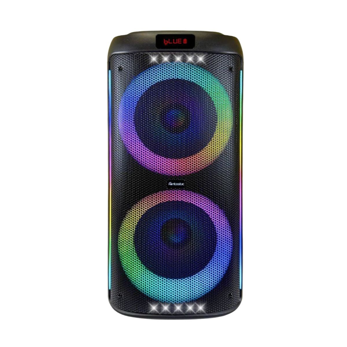 fontastic Bluetooth Party Speaker 100W RMS TWS LED mit Mikrofon & Trolley Bluetooth-Lautsprecher (100 W)