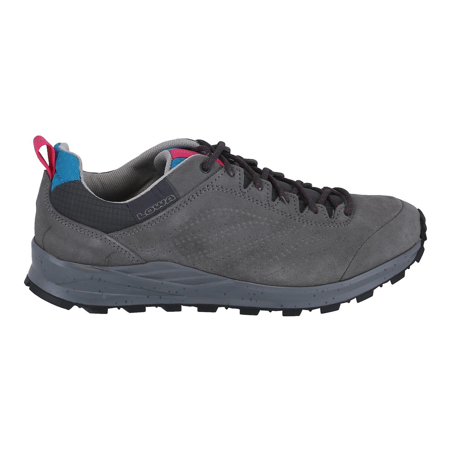Lowa Alltag-Travelschuhe Valletta (Veloursleder) grau Damen Wanderschuh
