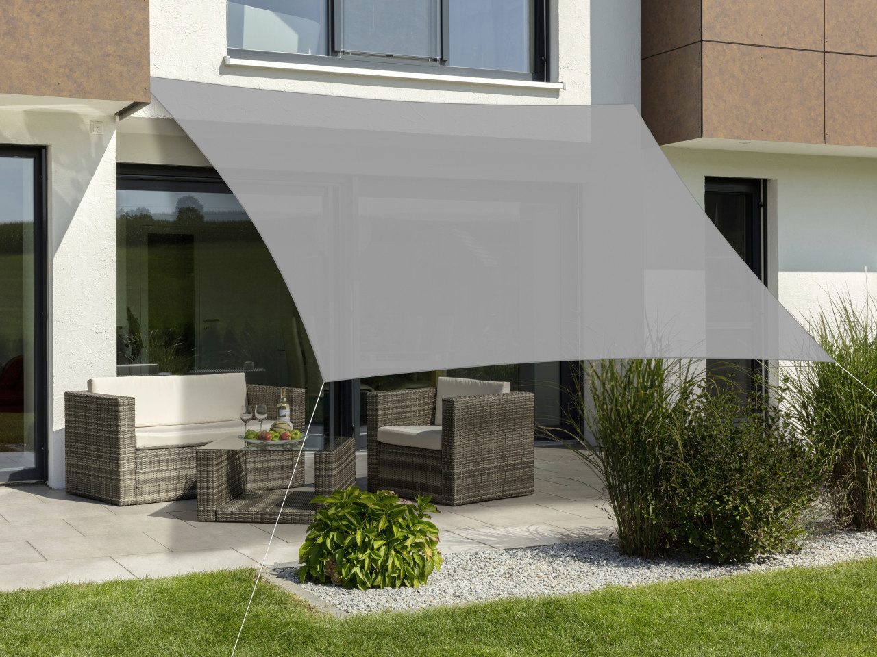 Schneider Schirme Sonnensegel Schneider Sonnensegel Teneriffa silbergrau 500 x
