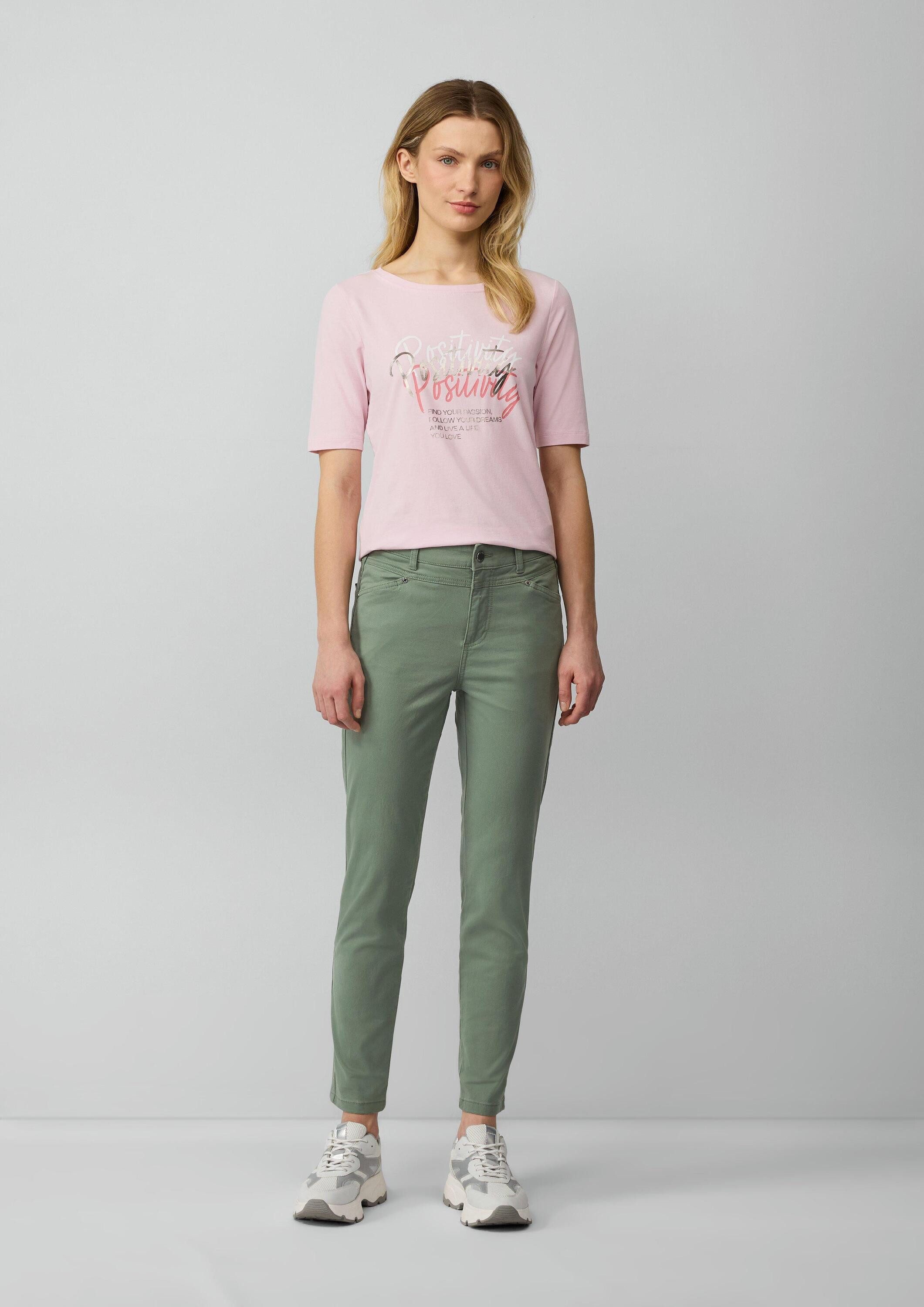 s.Oliver Chinos Hose Ankle-Hose im Slim Fit aus Baumwollsatin günstig online kaufen