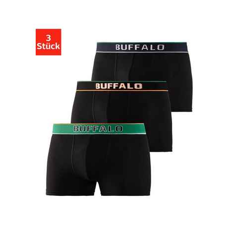 Buffalo Boxer Boxershorts für Herren (Packung, 3-St) aus Baumwoll-Mix