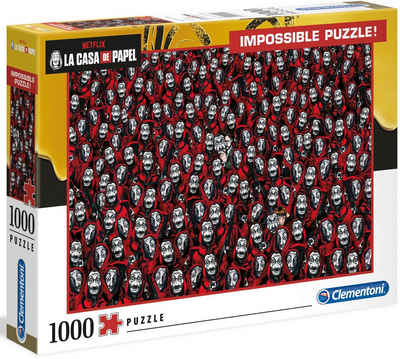 Clementoni® Puzzle Impossible Collection, Das Haus des Geldes, 1000 Puzzleteile, Made in Europe