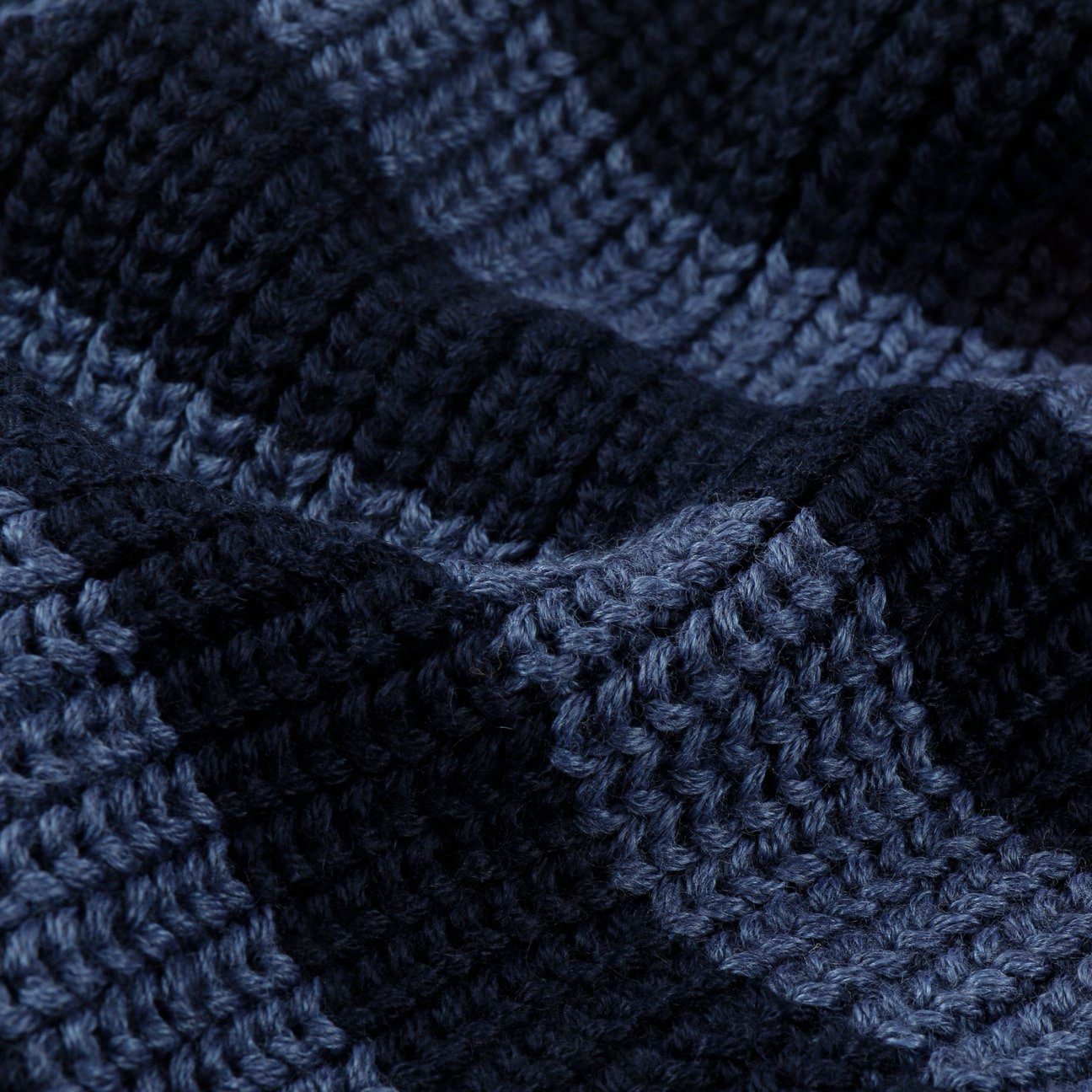 Hammaburg Strickschal, Made Italy in blau Schal, (1-St)