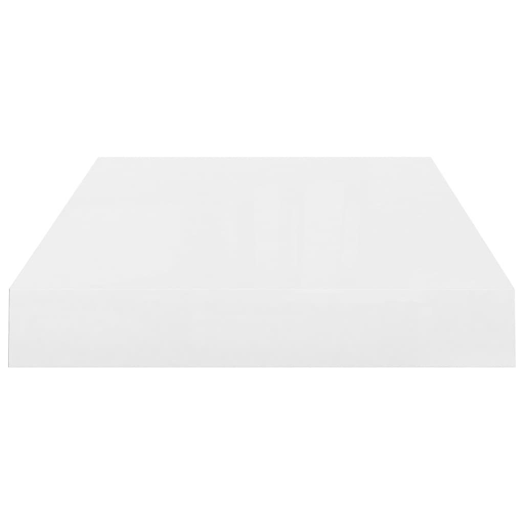 Wandregal Schwebendes MDF vidaXL 40x23x3,8 cm Hochglanz-Weiß Regal