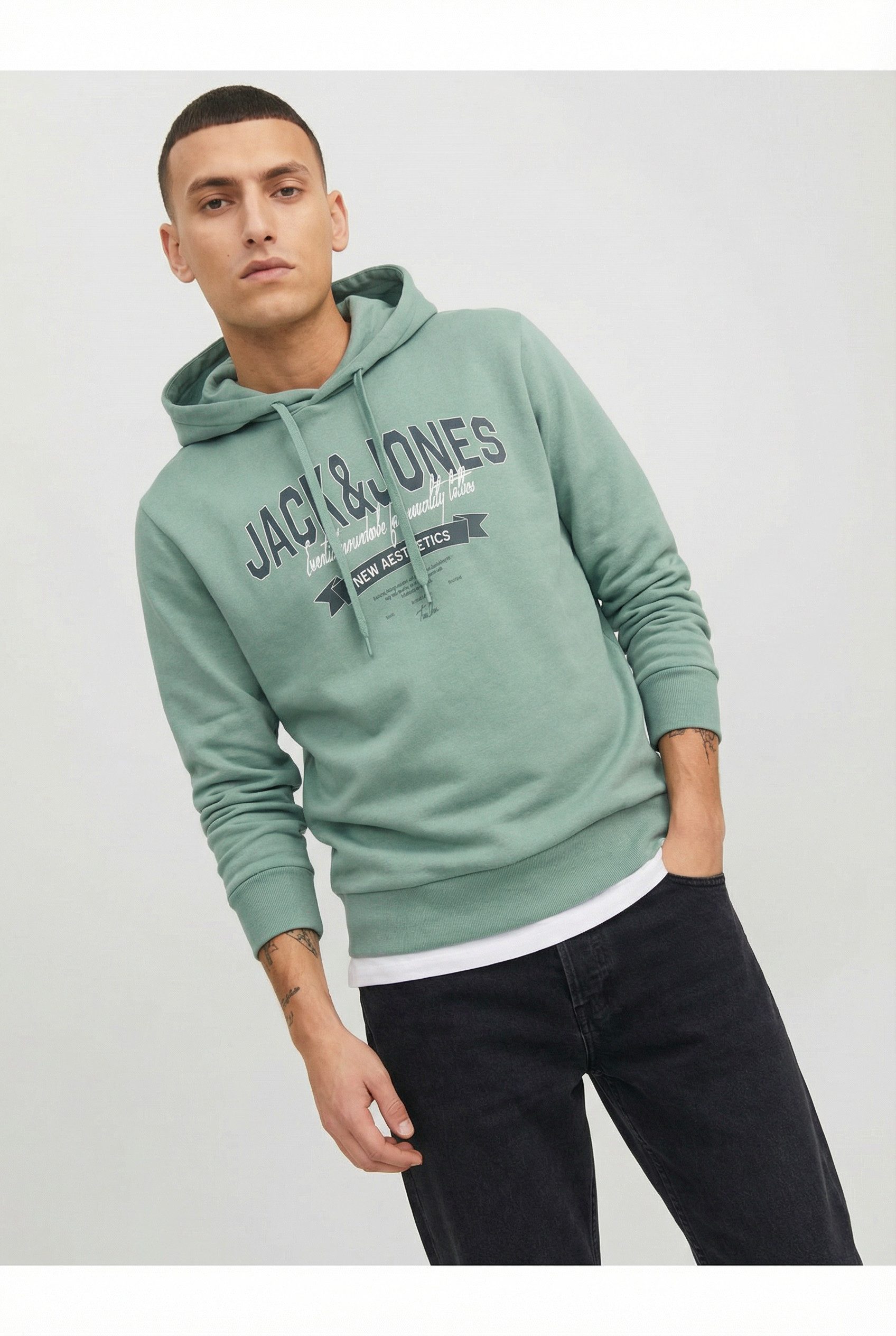 Hoodie JJELOGO SWEAT HOOD 2 COL 24/25 NOOS PLS