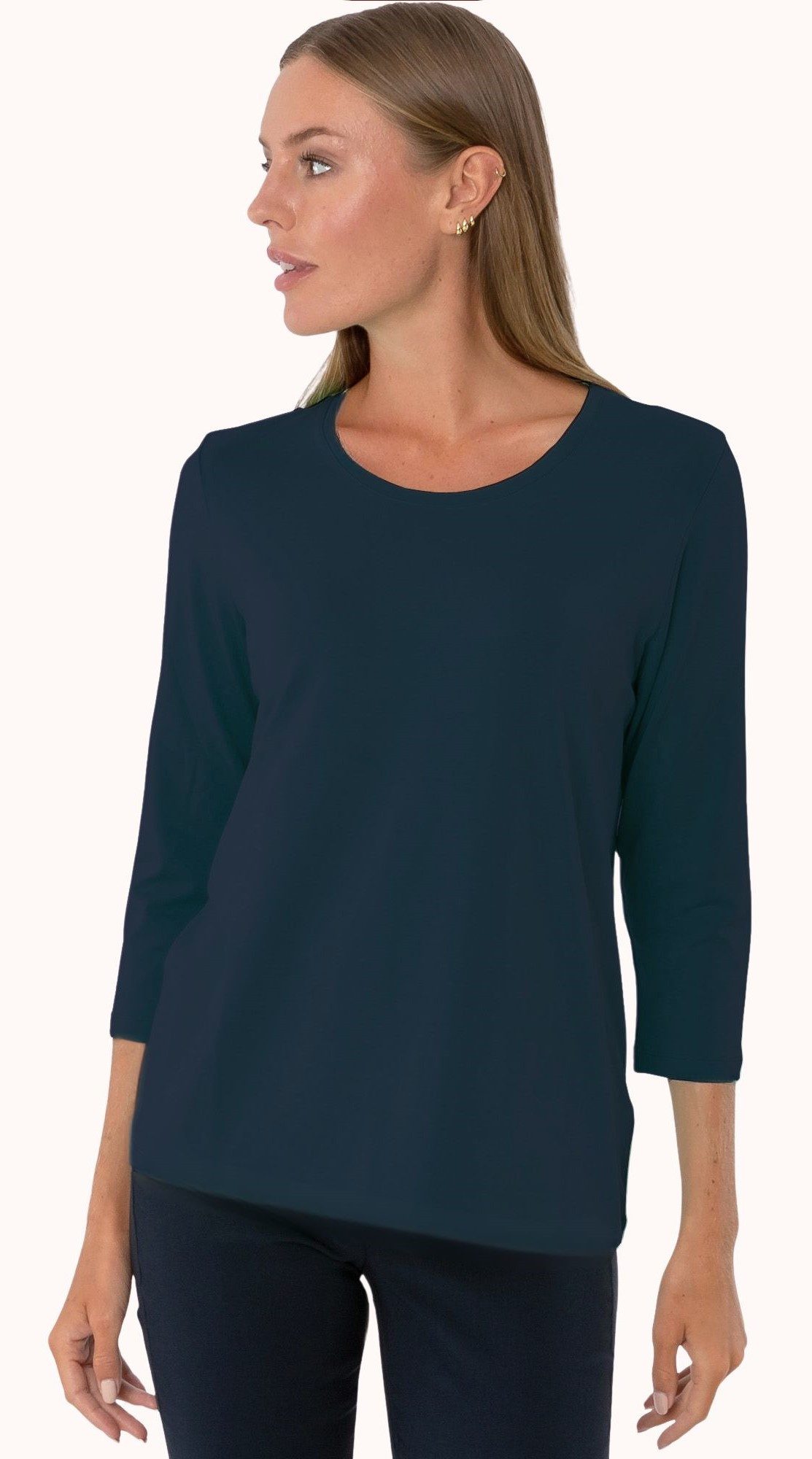 3/4-Arm-Shirt 193-1258, Estefania for woman Shirt Basic mit 3/4 Arm