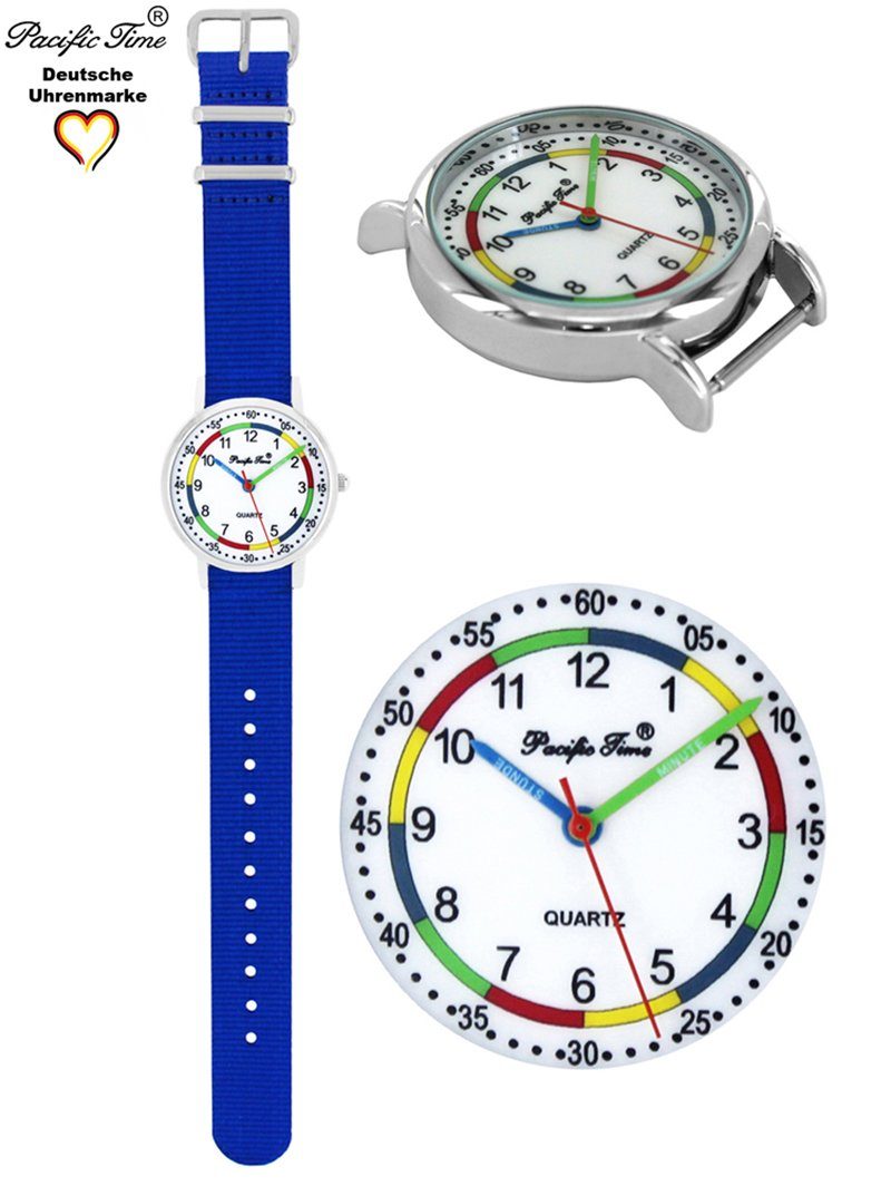 Pacific Time Quarzuhr Kinder Armbanduhr First Lernuhr Wechselarmband, Mix und Match Design - Gratis Versand