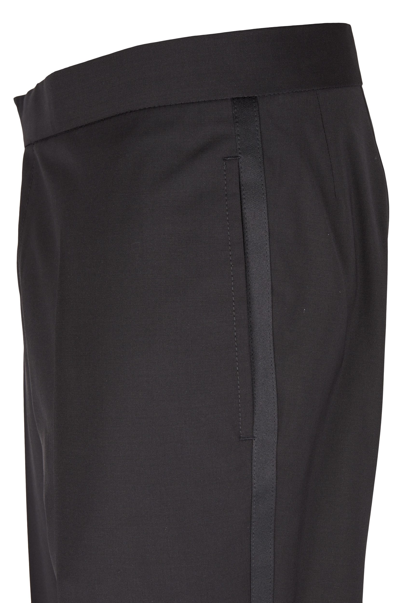 Wilvorst Anzughose Wilvorst CLASSICs Herren Smokinghose Modern-Fit Schwarz günstig online kaufen