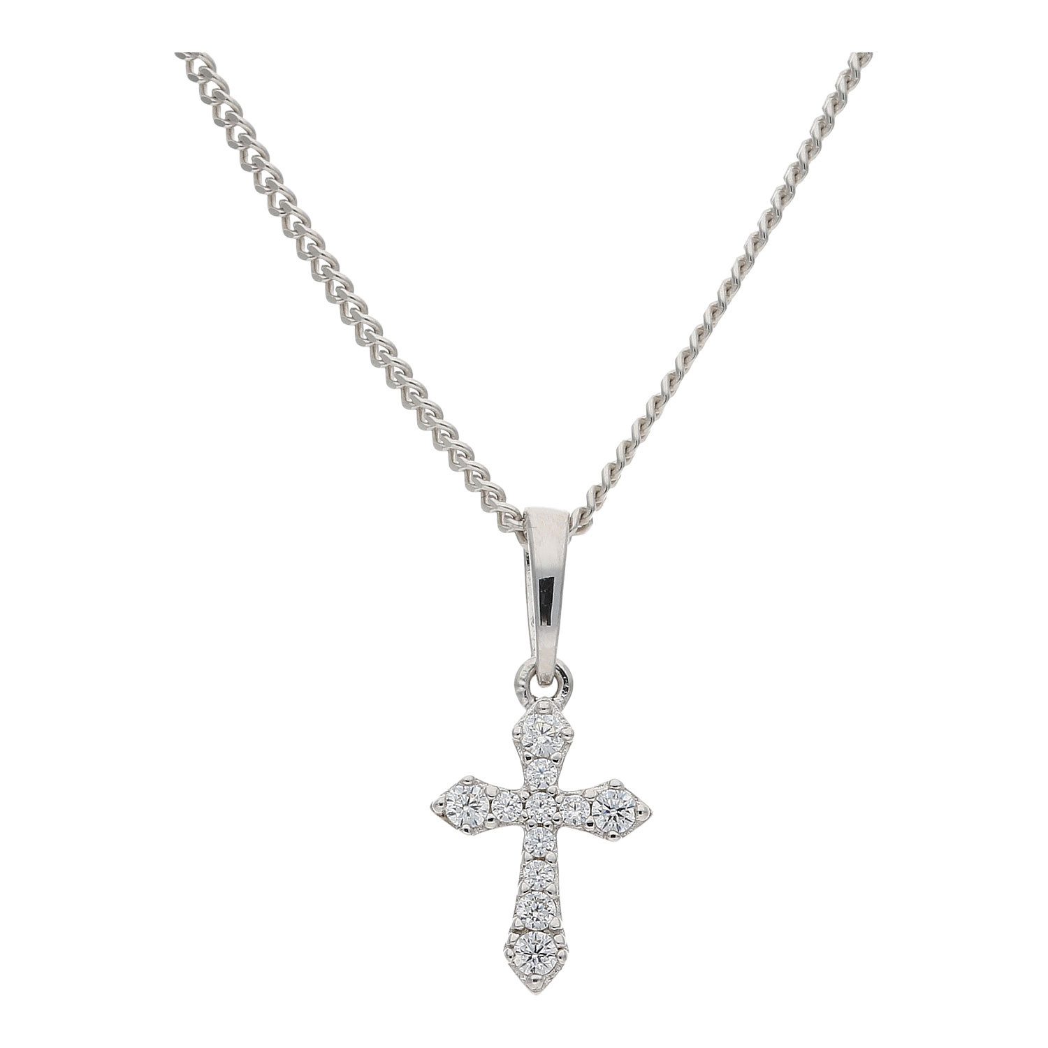 JuwelmaLux Kreuzanhänger Kreuz Anhänger Silber 925 Zirkonia JL10-02-0639 JuwelmaLux (1-tlg)