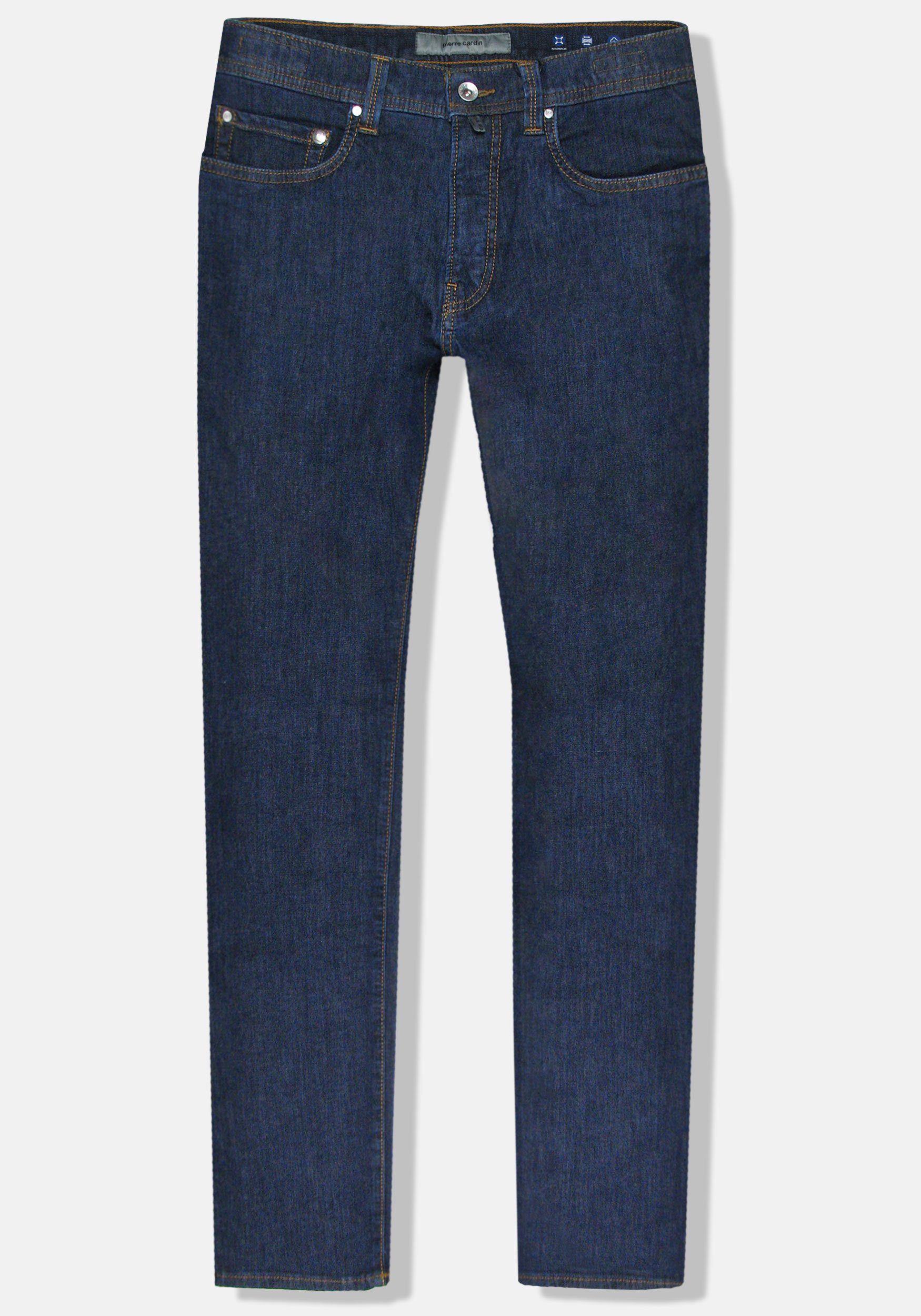 Pierre Cardin 5-Pocket-Jeans Futureflex Lyon Dark Blue Rinsed Tapered Denim Stretch