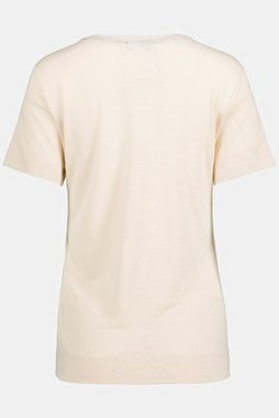 Gina Laura Rundhalsshirt T-Shirt Statement Rundhals Halbarm