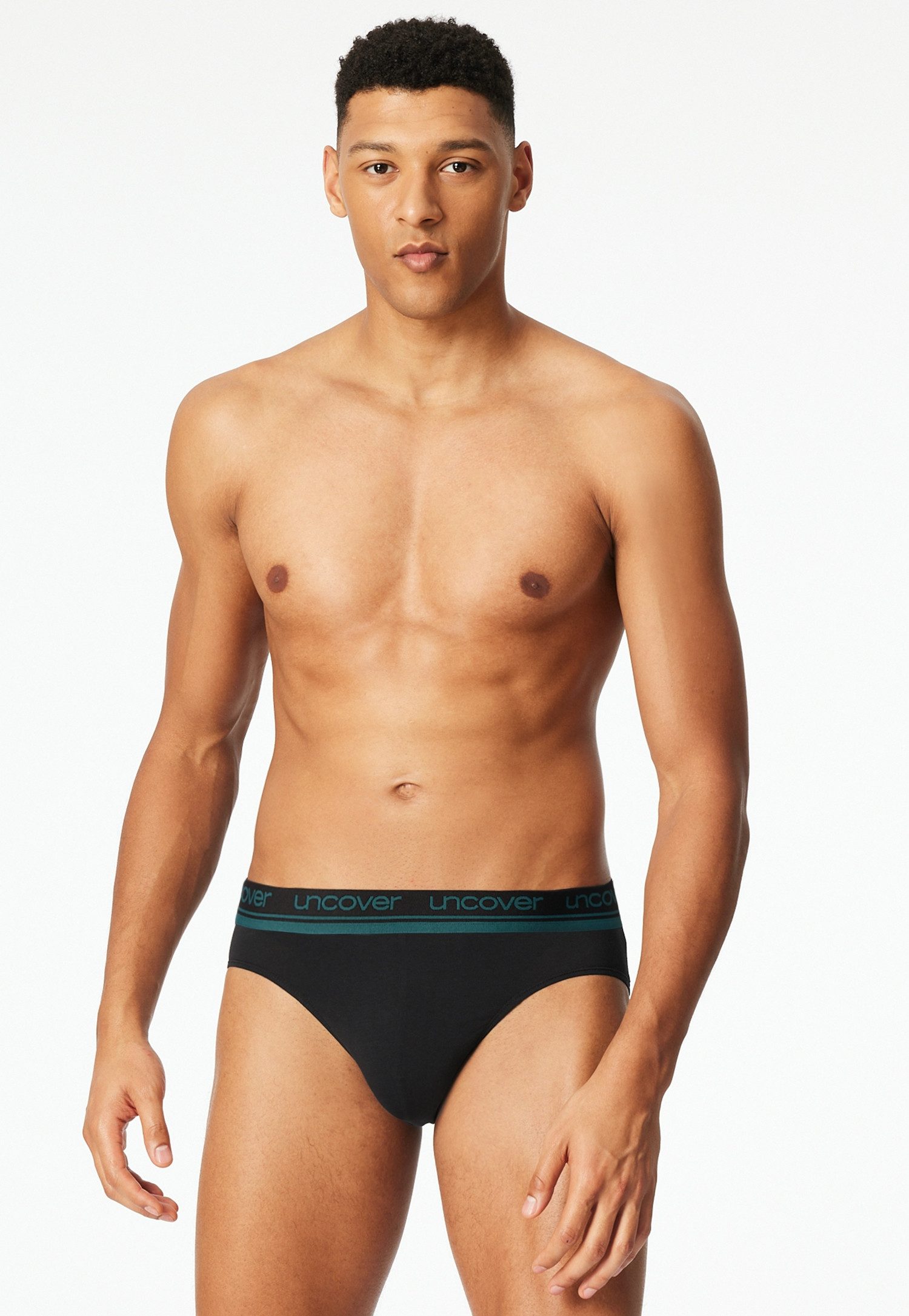 uncover by SCHIESSER Rioslip Uncover Cotton (3er Pack) ohne Eingriff, elastisch, Single Jersey-Qualität, Logo-Bund