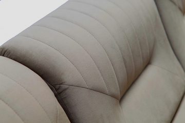 MOEBLO Sofa Treviso, Sofa ohne Schlaffunktion, Modernes Sofa, Kleines Sofa,Sofa im Wohnzimmer Sofa 3-Sitzer, (BxHxT):230x91x85 cm