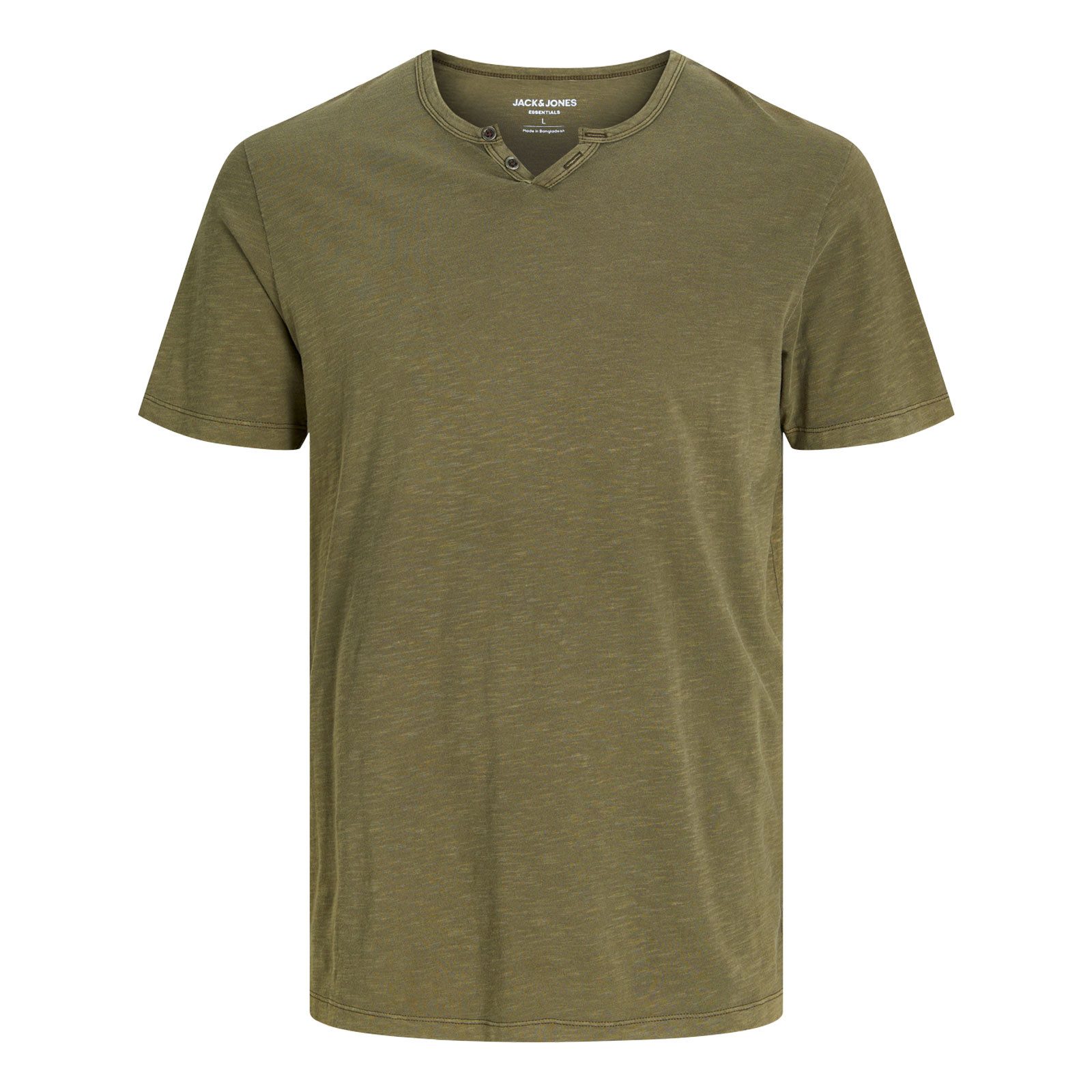 Jack & Jones T-Shirt JJESPLIT Neck Tee SS mit Splitneck-Ausschnitt und zwei günstig online kaufen