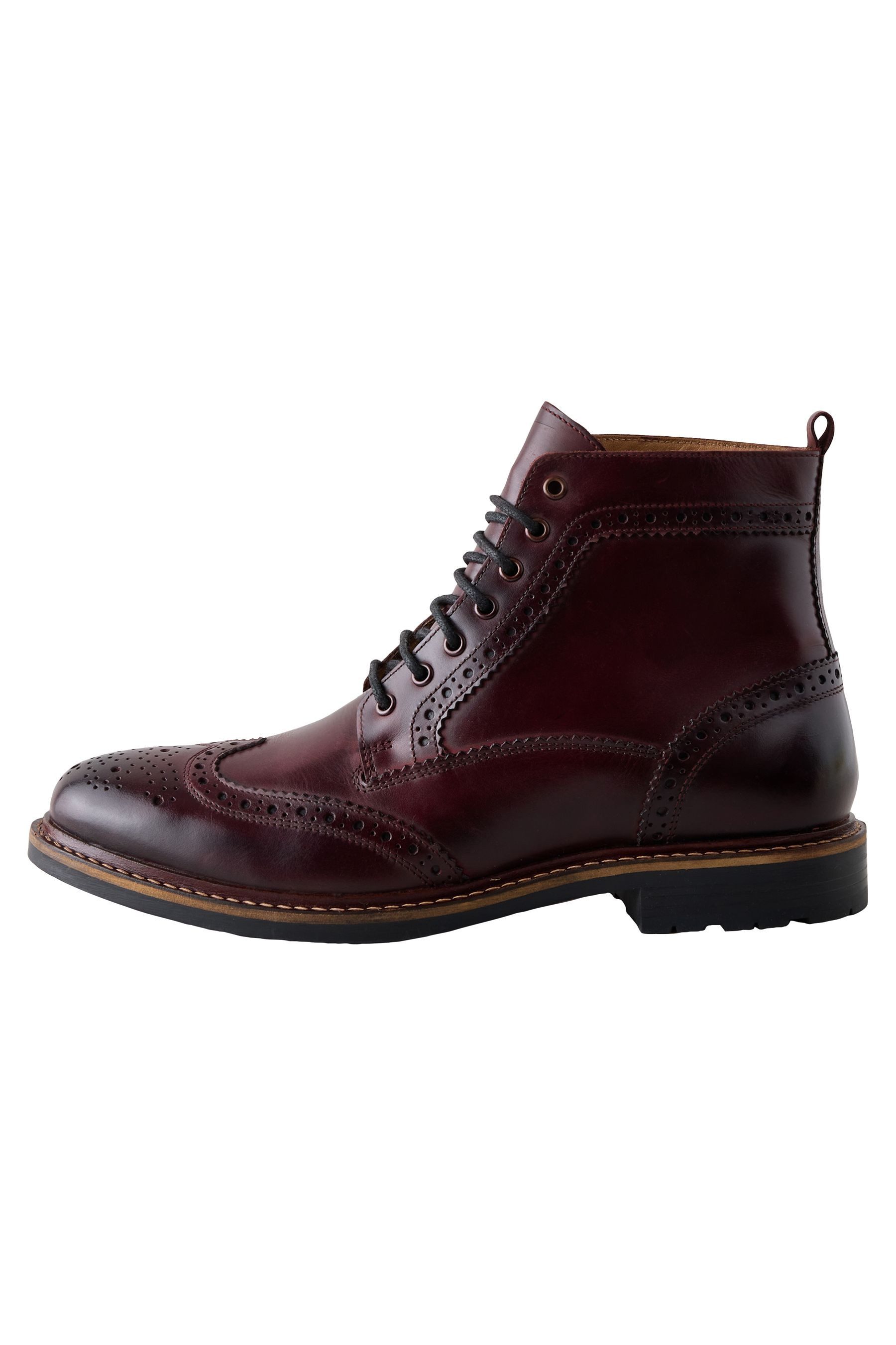 Next Lederstiefel mit Schnürung Schnürstiefelette