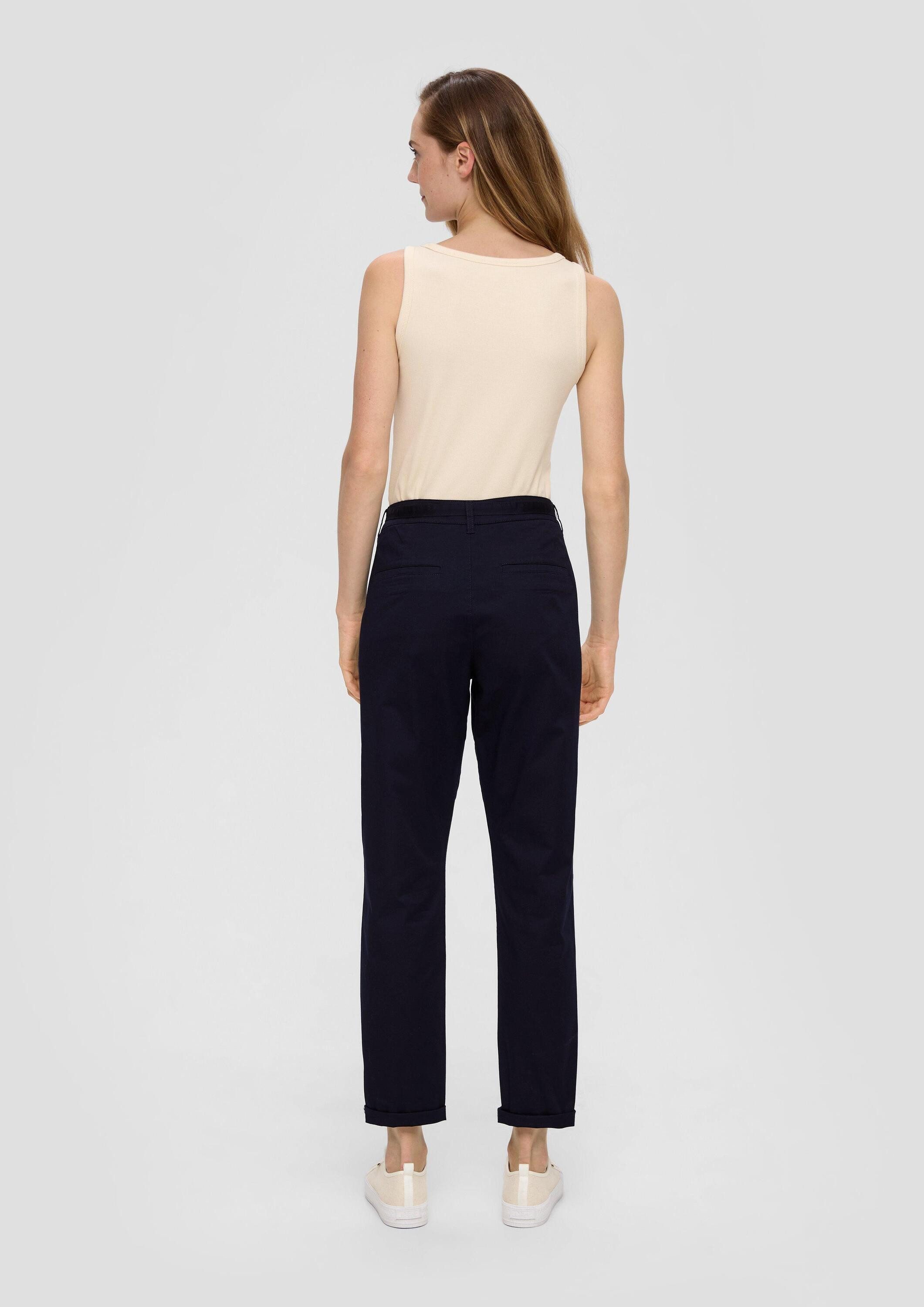 s.Oliver Chinos Hose CHINO Chino mit Gürtel aus Baumwollstretch