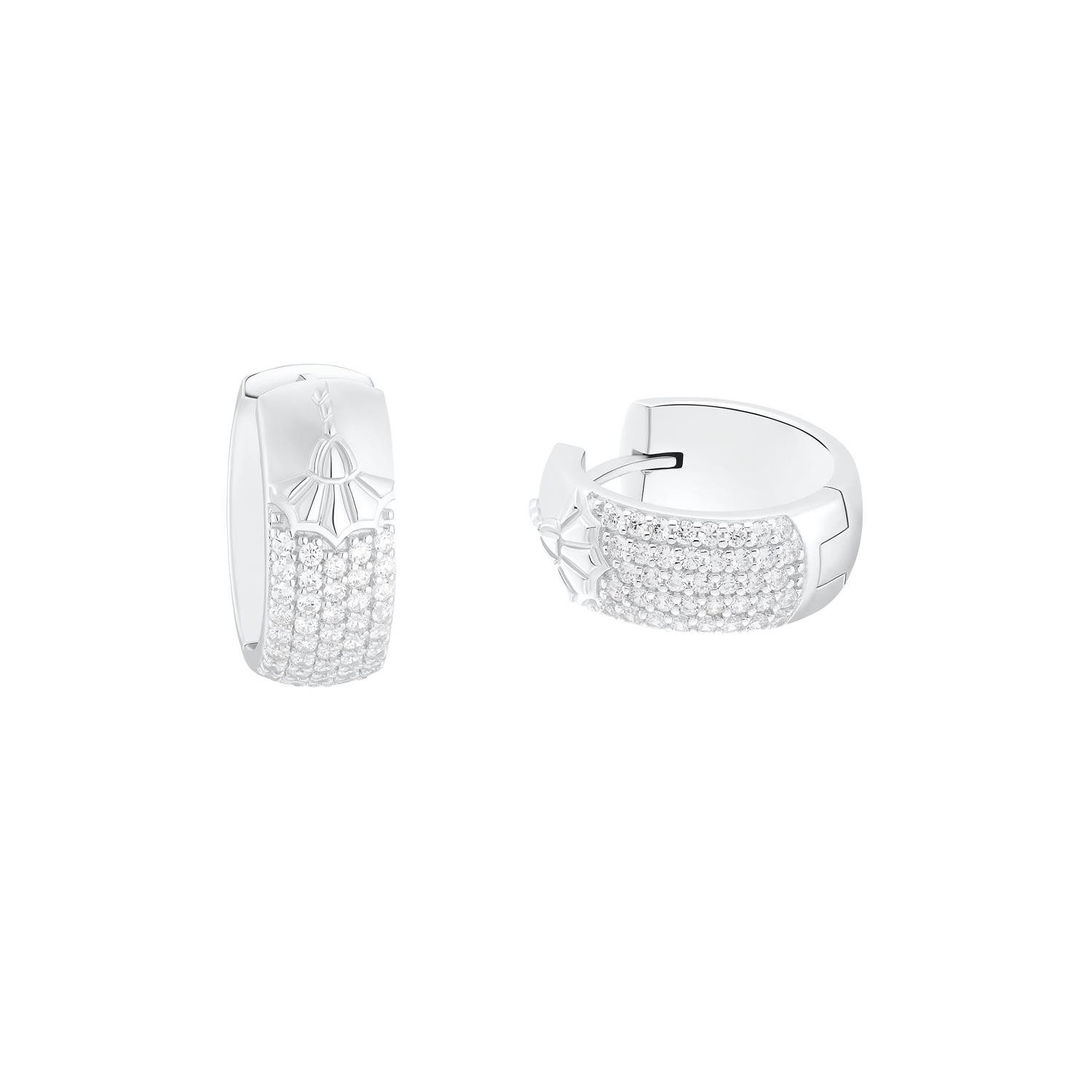 JOOP! Paar Creolen JOOP! Creolen 925/000 Sterling Silber 2036787 mit Zirkonia (kein Set, 2-tlg., inkl. edelm Schmucketui)