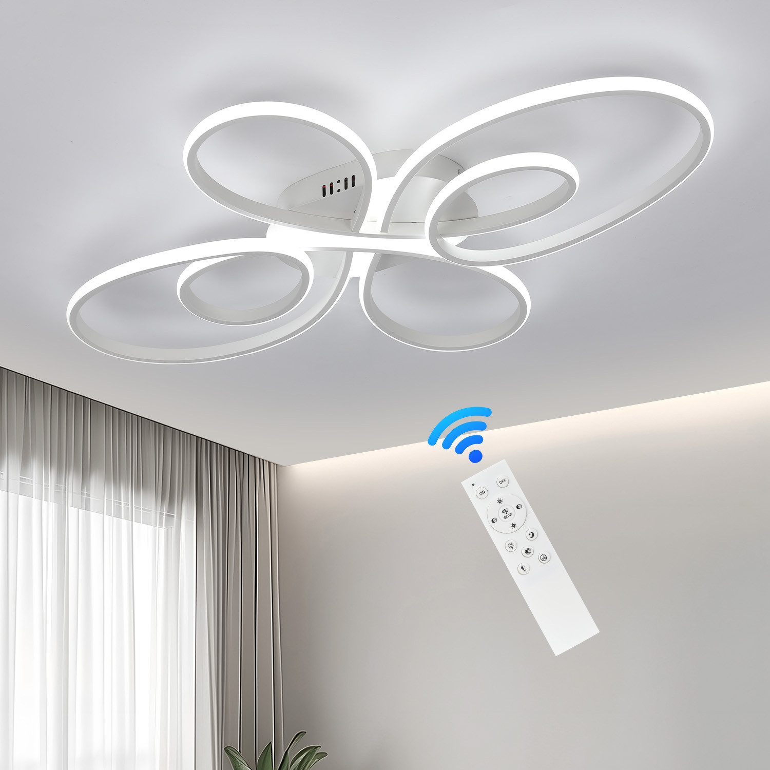 LETGOSPT Deckenleuchte 42W LED Deckenlampe in günstig online kaufen