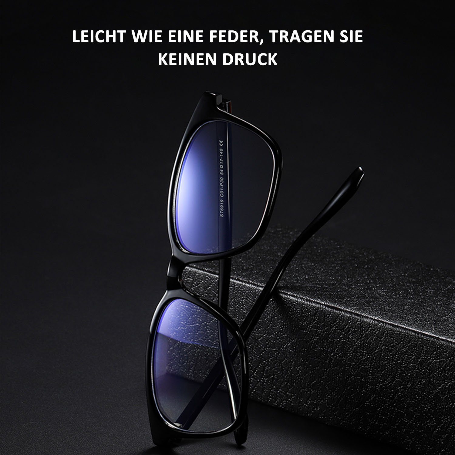 Retro Transparent MAGICSHE Blendschutz Sehstärke BlendschutzBlaulicht-Schutzbrillen Lesebrille ohne