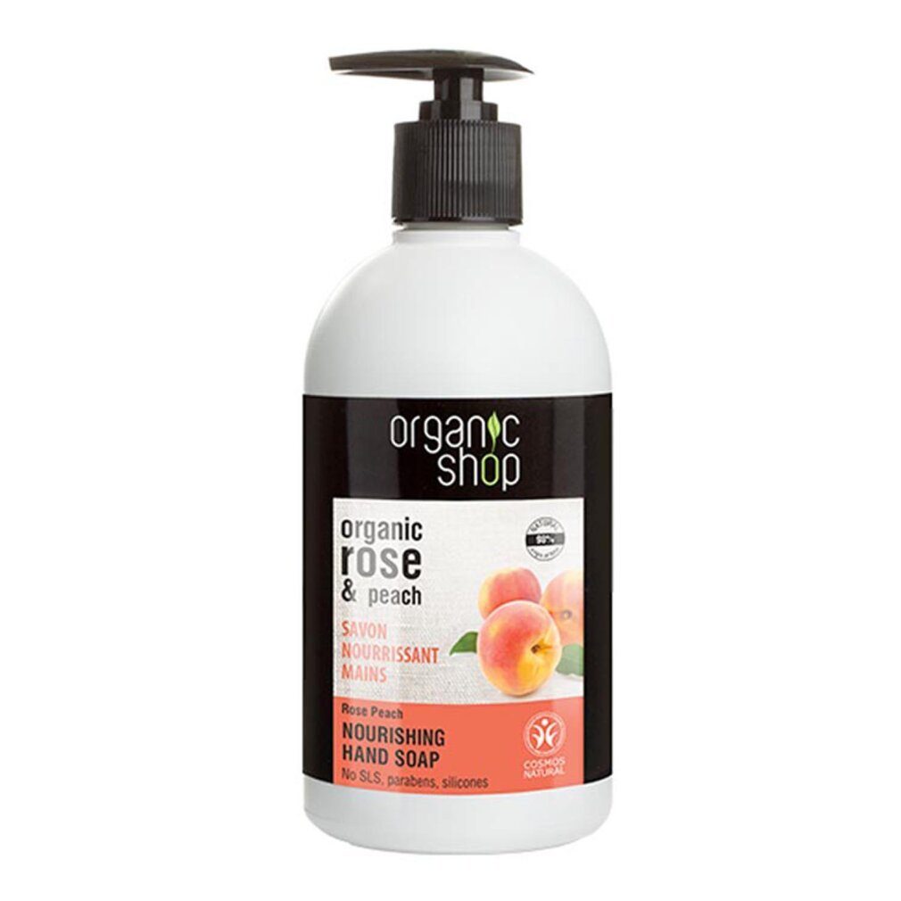 Organic Shop Handseife Bio-Rose & Pfirsich Pflegende Handseife 500ml