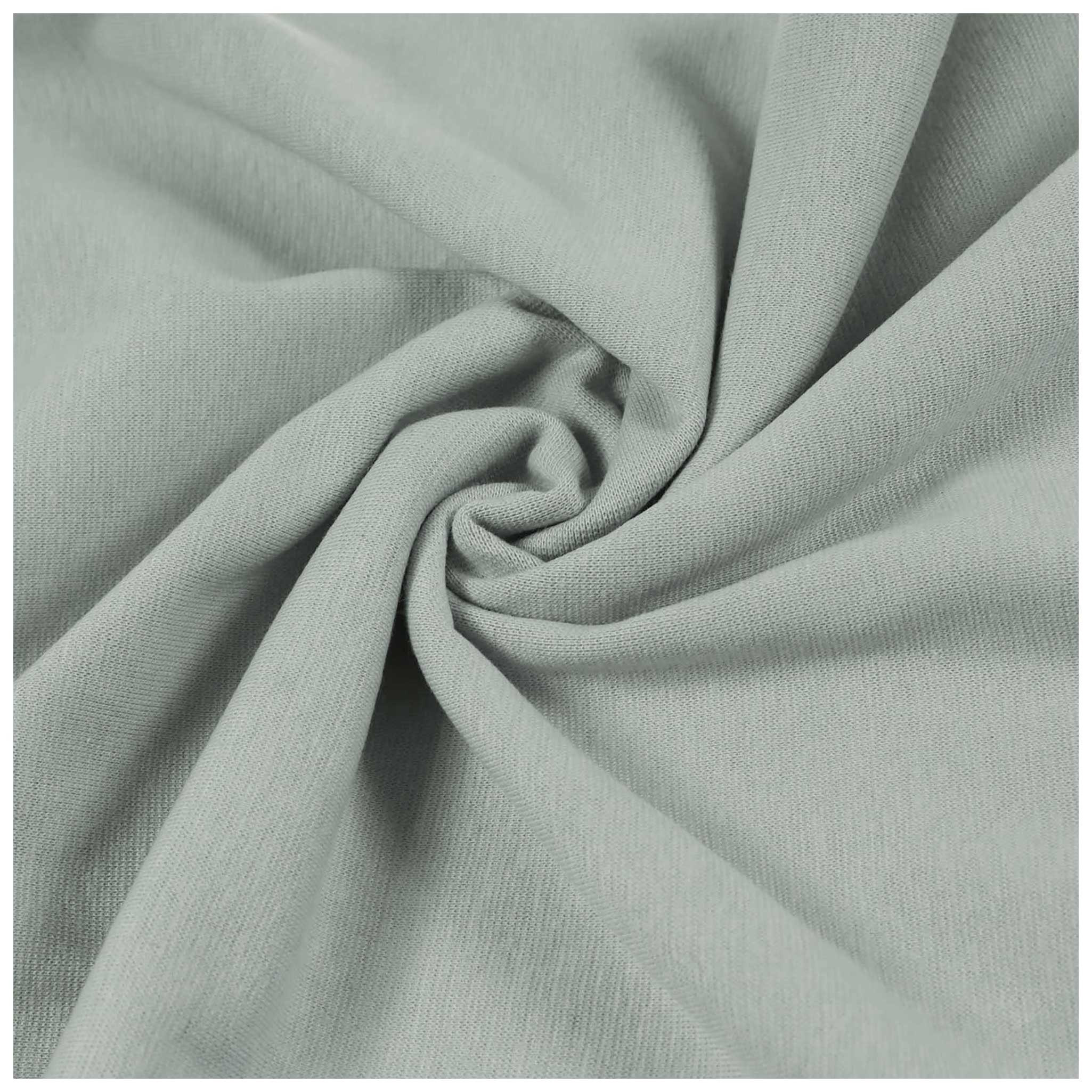 maDDma Stoff Bündchenstoff Schlauchware 35(70)cm breit Meterware ab 25cm Jersey, lichtgrau