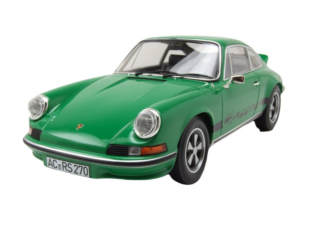 Norev Modellauto Porsche 911 Carrera RS 1973 grün schwarz, Maßstab 1:18