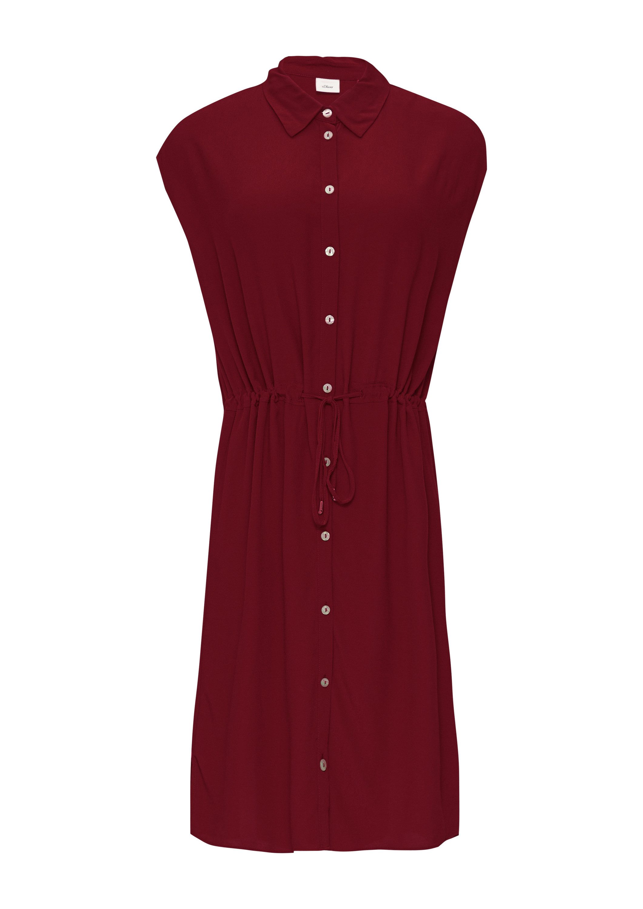 s.Oliver Minikleid Kleid Ärmelloses Hemdblusenkleid aus Viskose günstig online kaufen