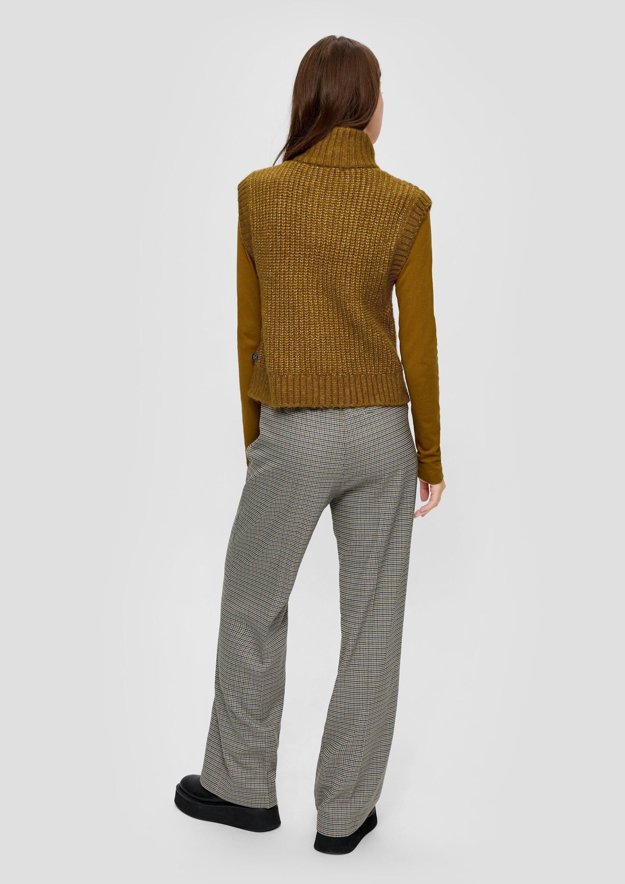 QS Rundhalspullover Strickpullunder Strickpullunder aus Wollmix
