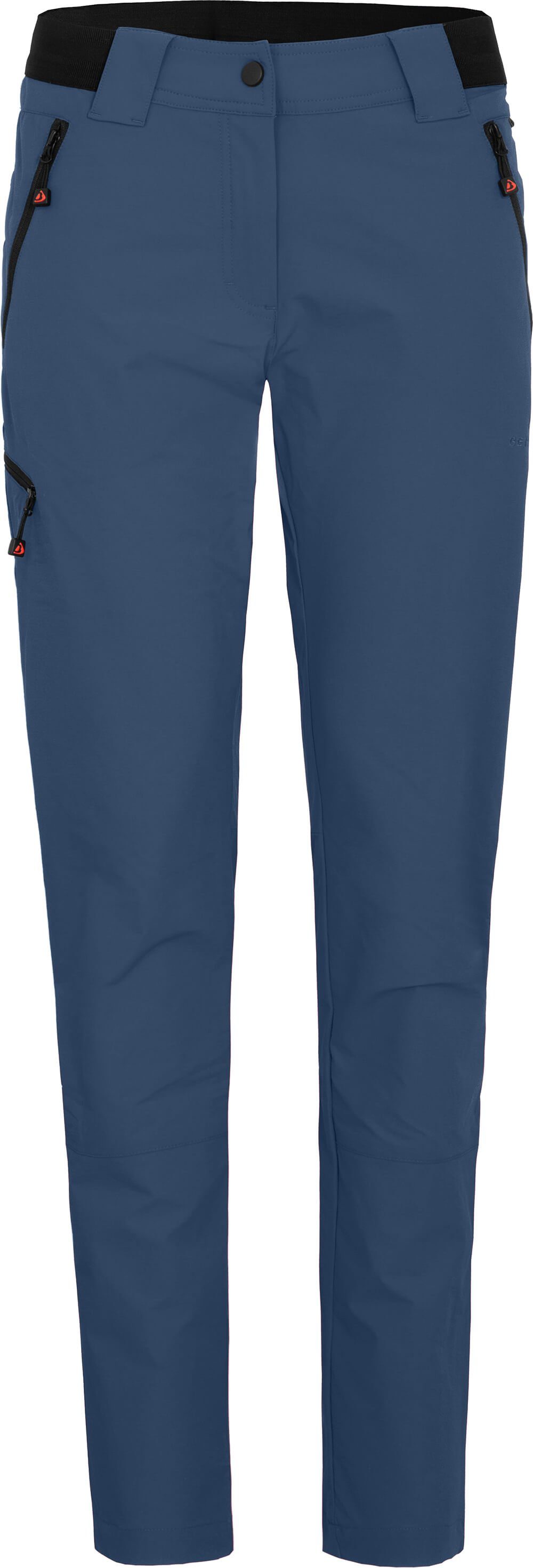 Bergson Outdoorhose VIDAA COMFORT (slim) Damen Wanderhose, leicht, strapazierfähig, Normalgrößen, enzianblau