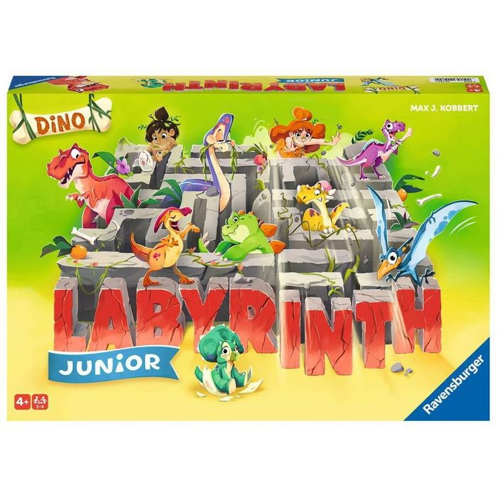 Ravensburger Verlag GmbH Spiel Kinderspiel Such- und Schiebespiel Labyrinth Dino Junior 20980