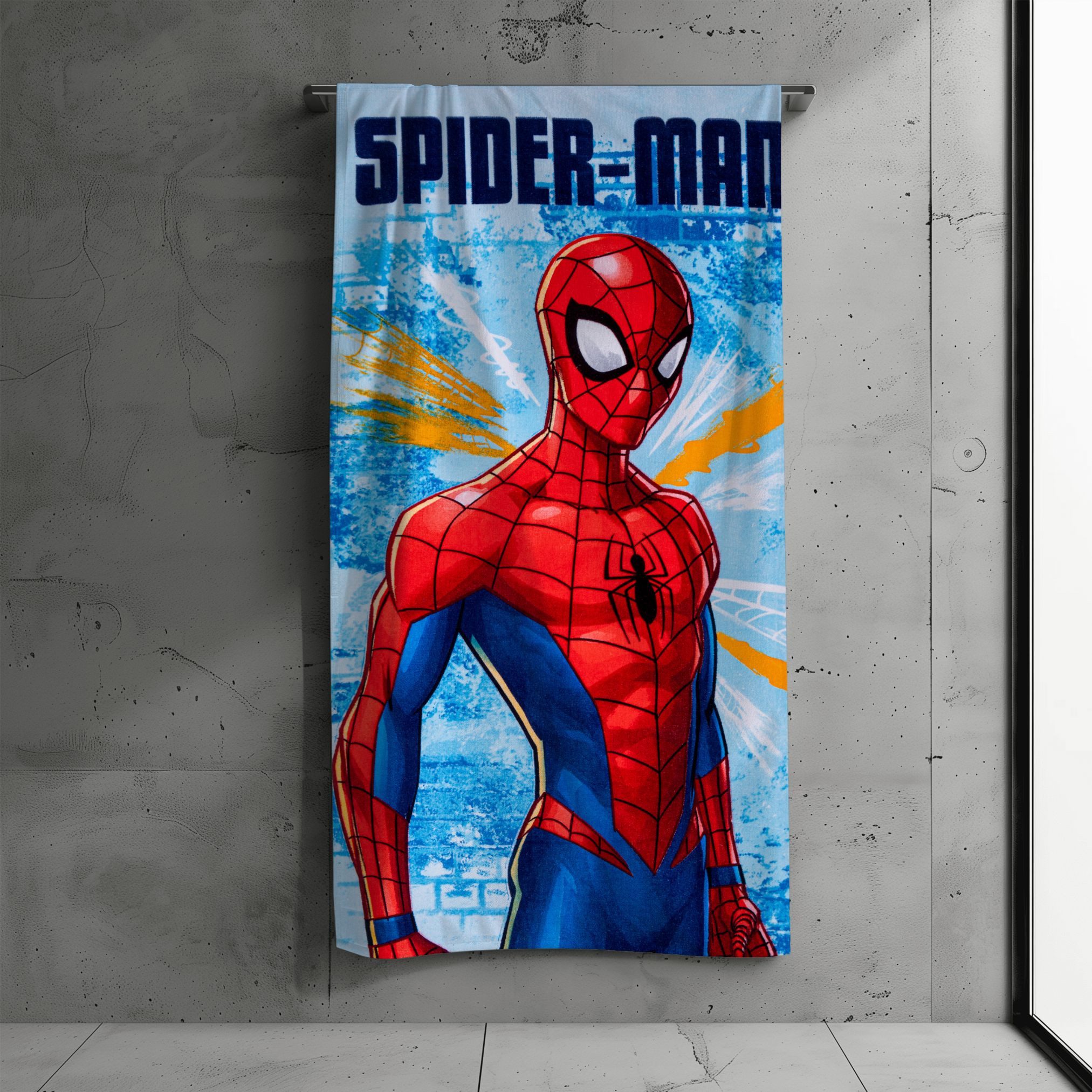 Spiderman Strandtuch Spiderman Kinder Strandtuch Badetuch, 100% Baumwolle, 140x70 cm