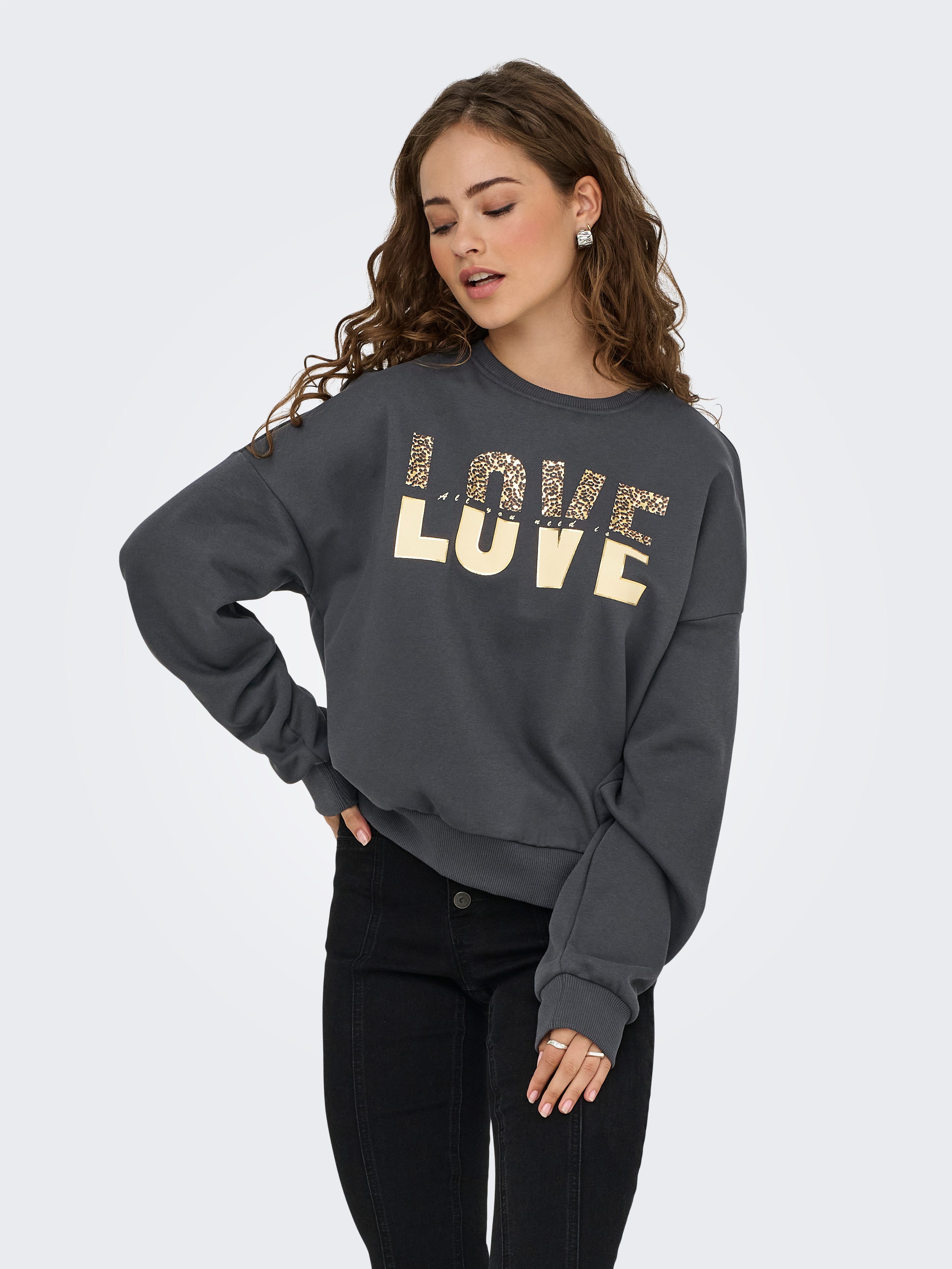 ONLY Sweatshirt ONLTAMMIE L/S LEO PRINT günstig online kaufen
