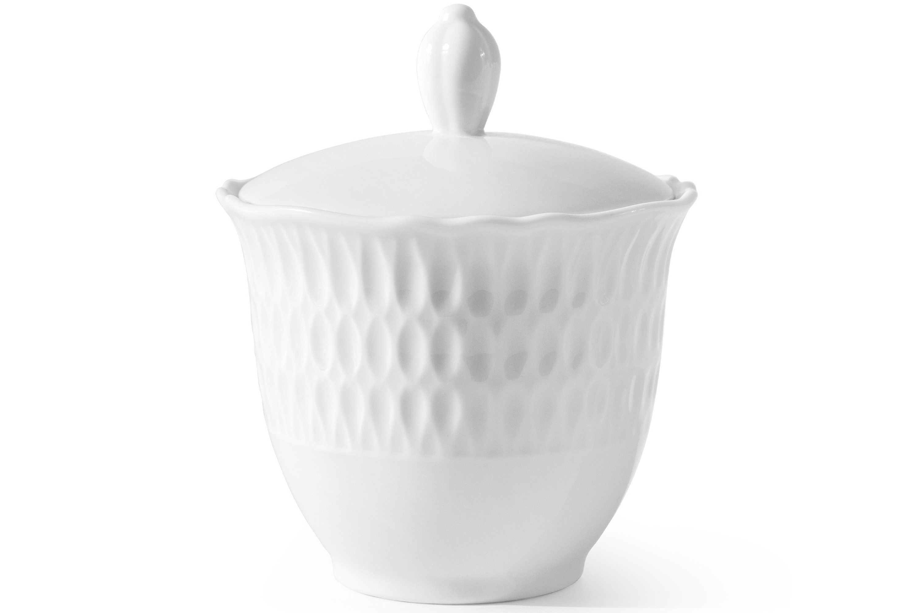 KONSIMO® Zuckerdose CMIELOW SOFIA Hochwertiges Premium-Porzellan, elegante Verzierung, Porzellan, mit Deckel, spülmaschinengeeignet, mikrowellengeeignet